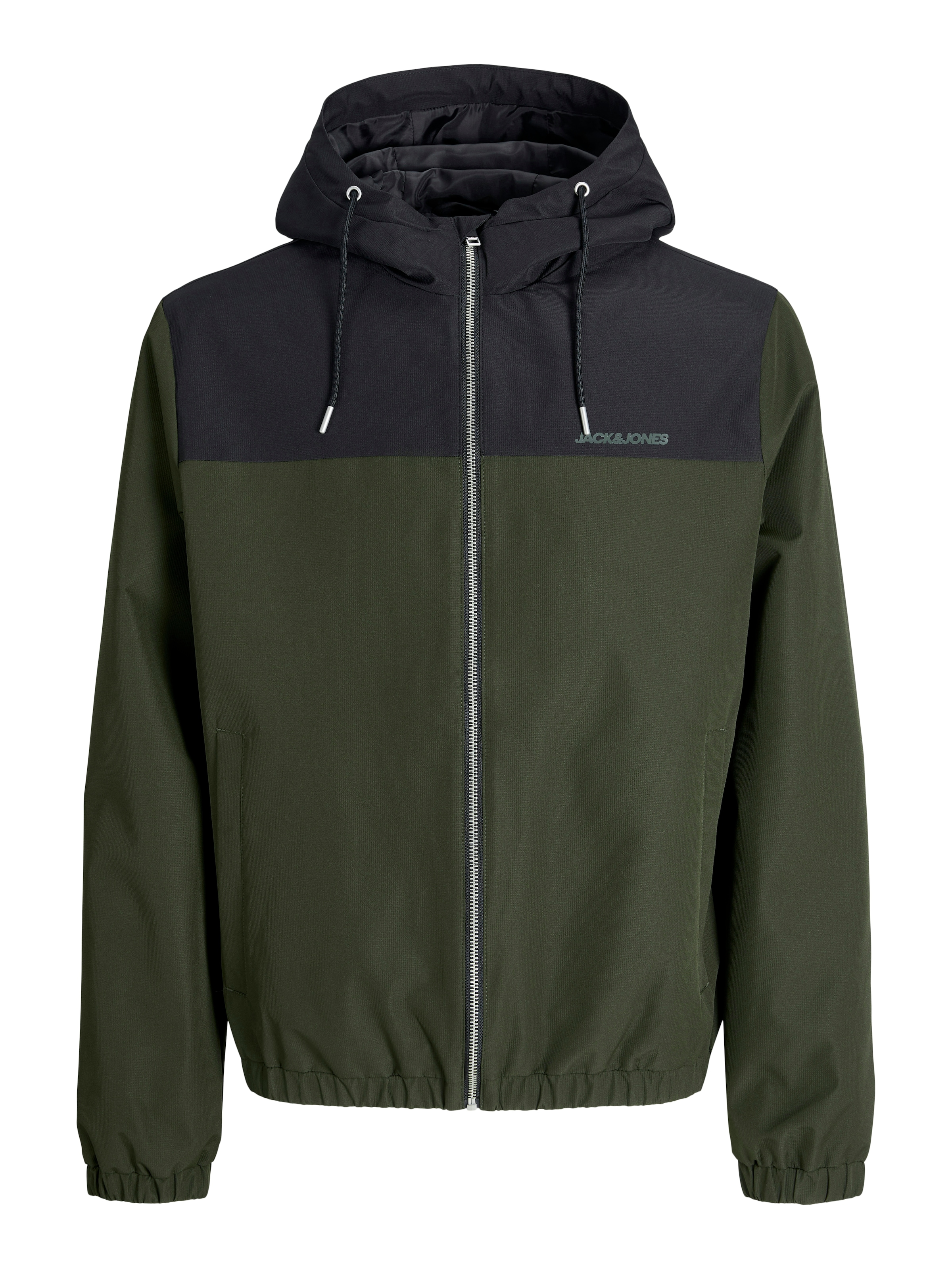 Jack & Jones Blouson »JJELEGACY LIGHT JACKET HOOD NOOS« mit Kapuze mit Logo Schriftzug