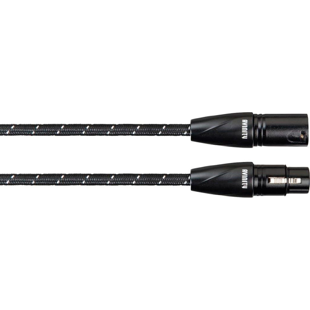 AVINITY Audio-Kabel »XLR-Kabel, Gewebe, vergoldet, 0,5 m XLR-Stecker - XLR-Kupplung«, XLR, XLR, 50 cm
