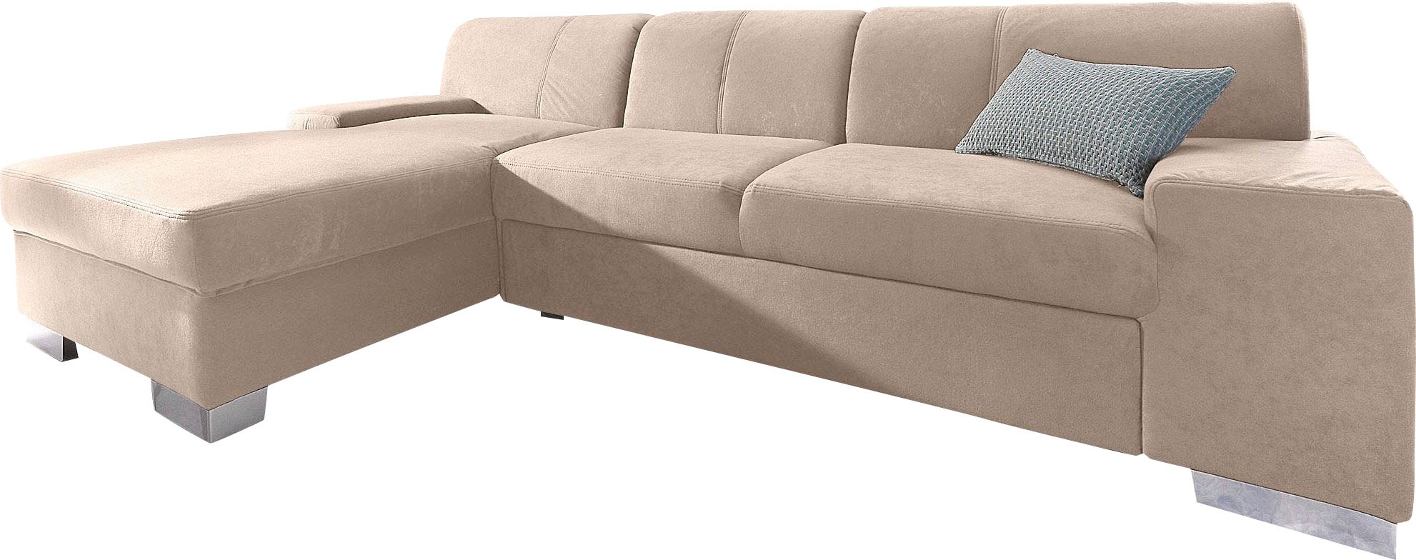 DOMO collection Ecksofa »Star L-Form«, wahlweise mit Bettfunktion