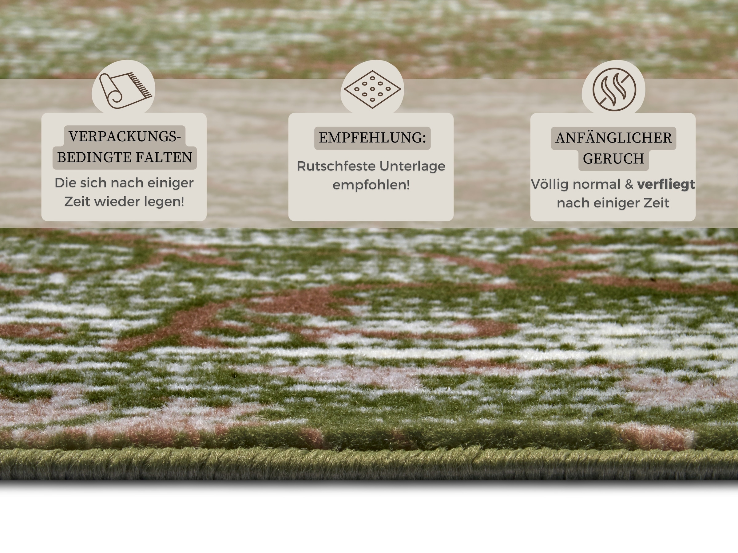 HANSE Home Teppich »Bloques« rechteckig 9 mm Höhe Kurzflor, Weich, Mehrfarbig, Wohnzimmer, Schlafzimmer, Esszimmer