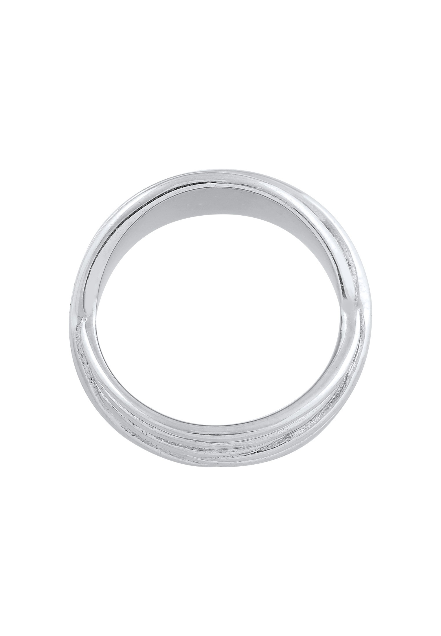 Elli Premium Silberring »Ring Wickelring Gerillt Modern 925 Silber«