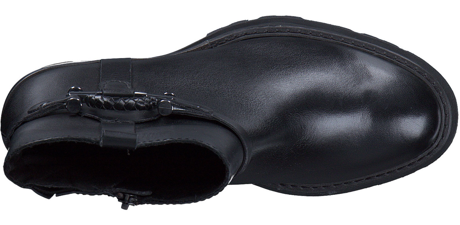 MARCO TOZZI Stiefelette, Blockabsatz, Westernstiefelette, Chunky Boots mit Zierriegel