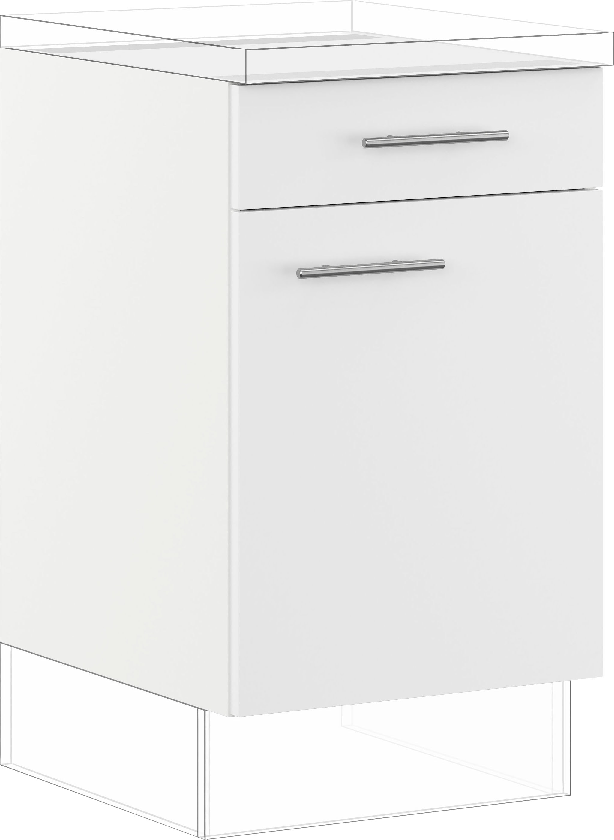 IMPULS KÜCHEN Unterschrank »"Prag und Valencia", Breite/Höhe: 50/72,3 cm« vormontiert, mit Soft-Close,