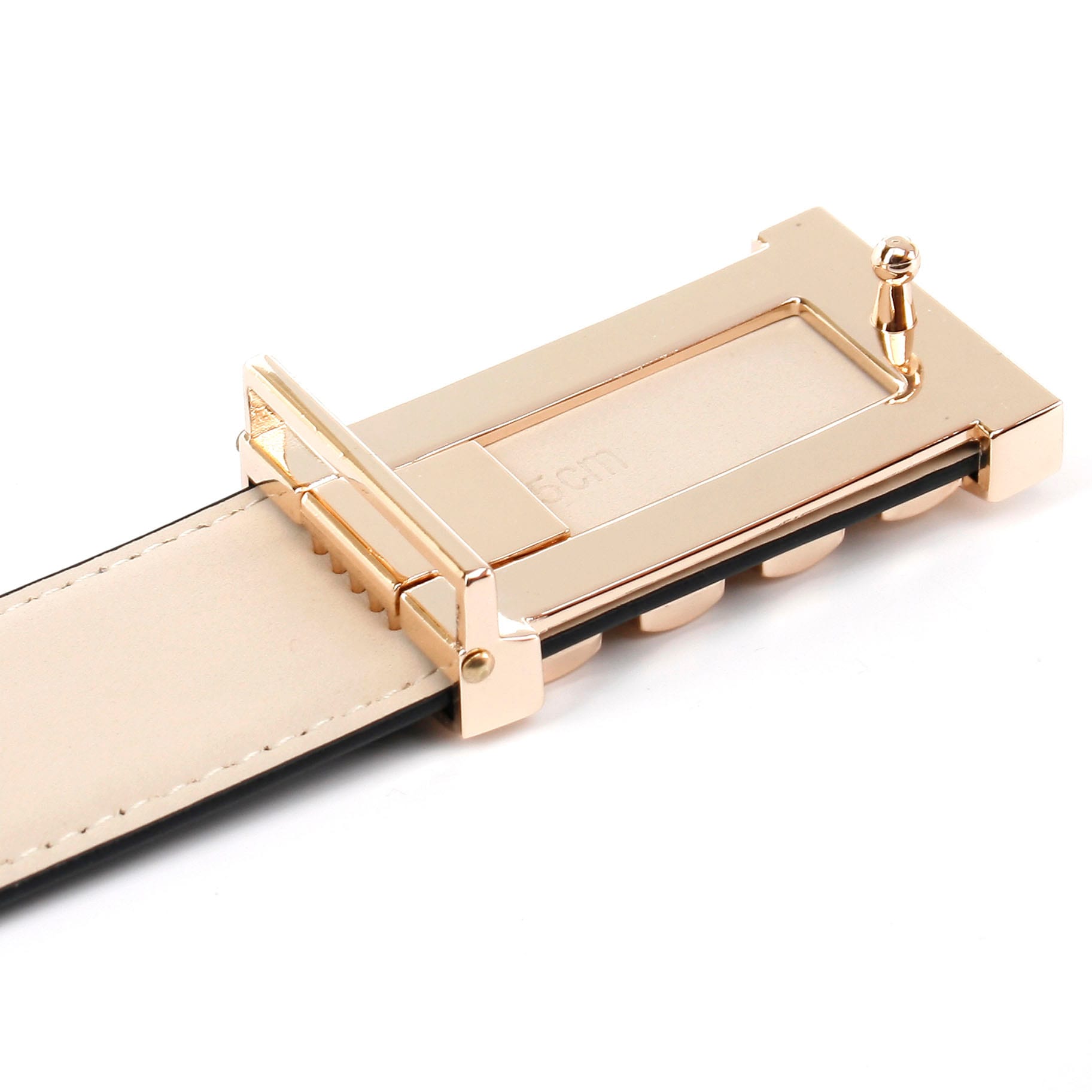 Anthoni Crown Ledergürtel mit goldfarbener Koppelschließe