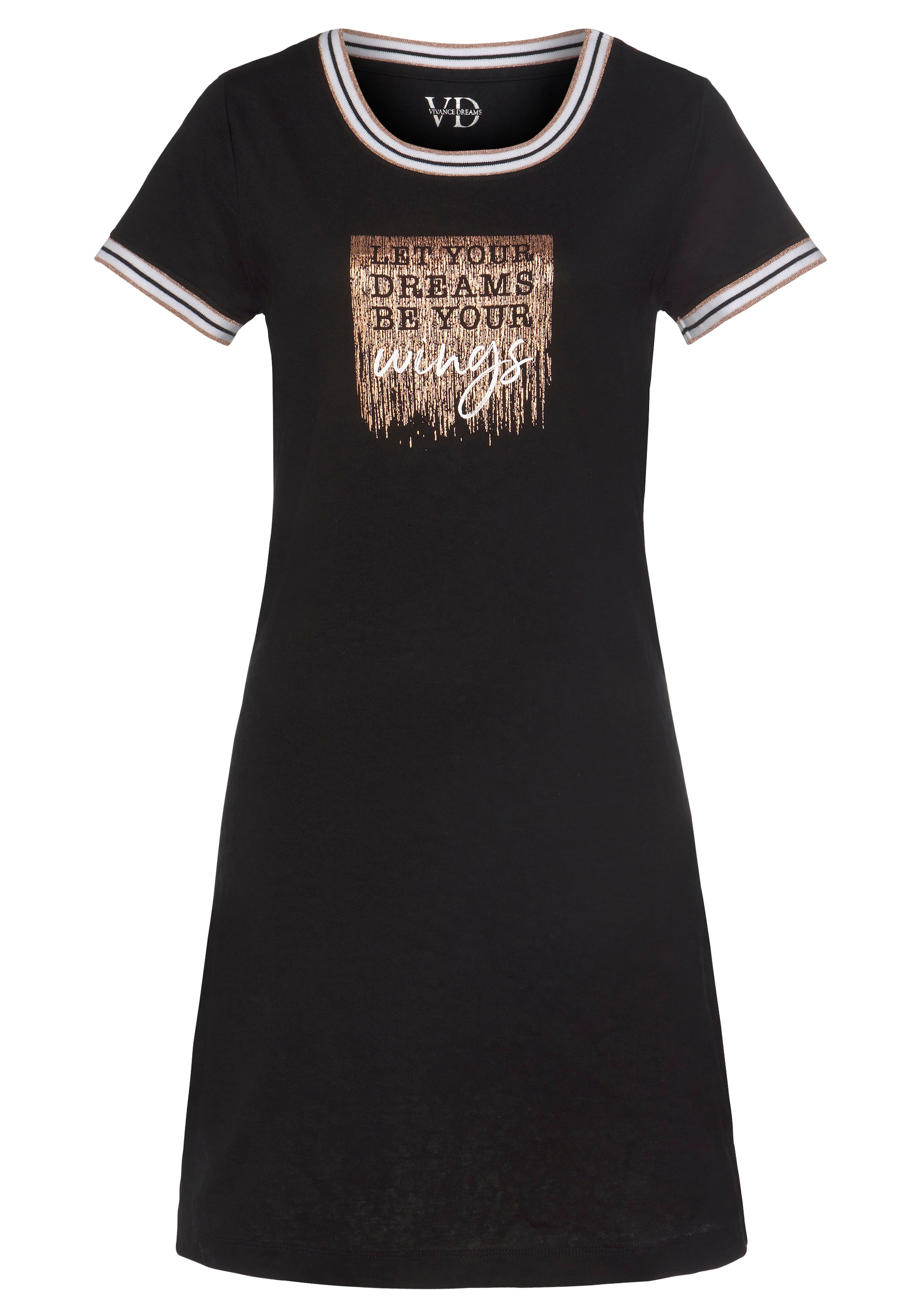 Vivance Dreams Nachthemd 1-teilig,  mit Statement-Print
