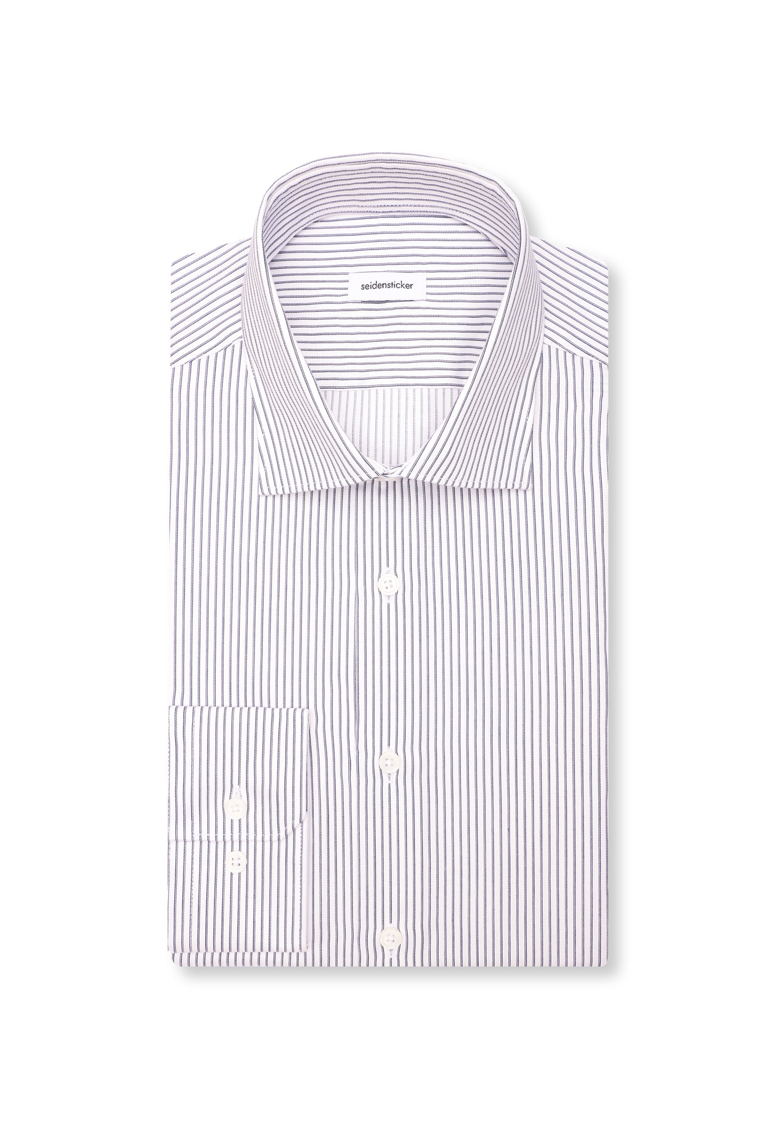 seidensticker Businesshemd »Schwarze Rose« Slim 1/1 Kentkragen Gestreift