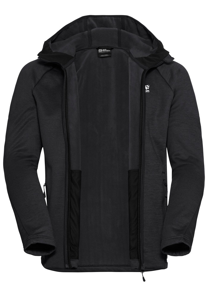 Jack Wolfskin Fleecejacke »PEAK DISTRICT HOODED FZ M« mit Kapuze
