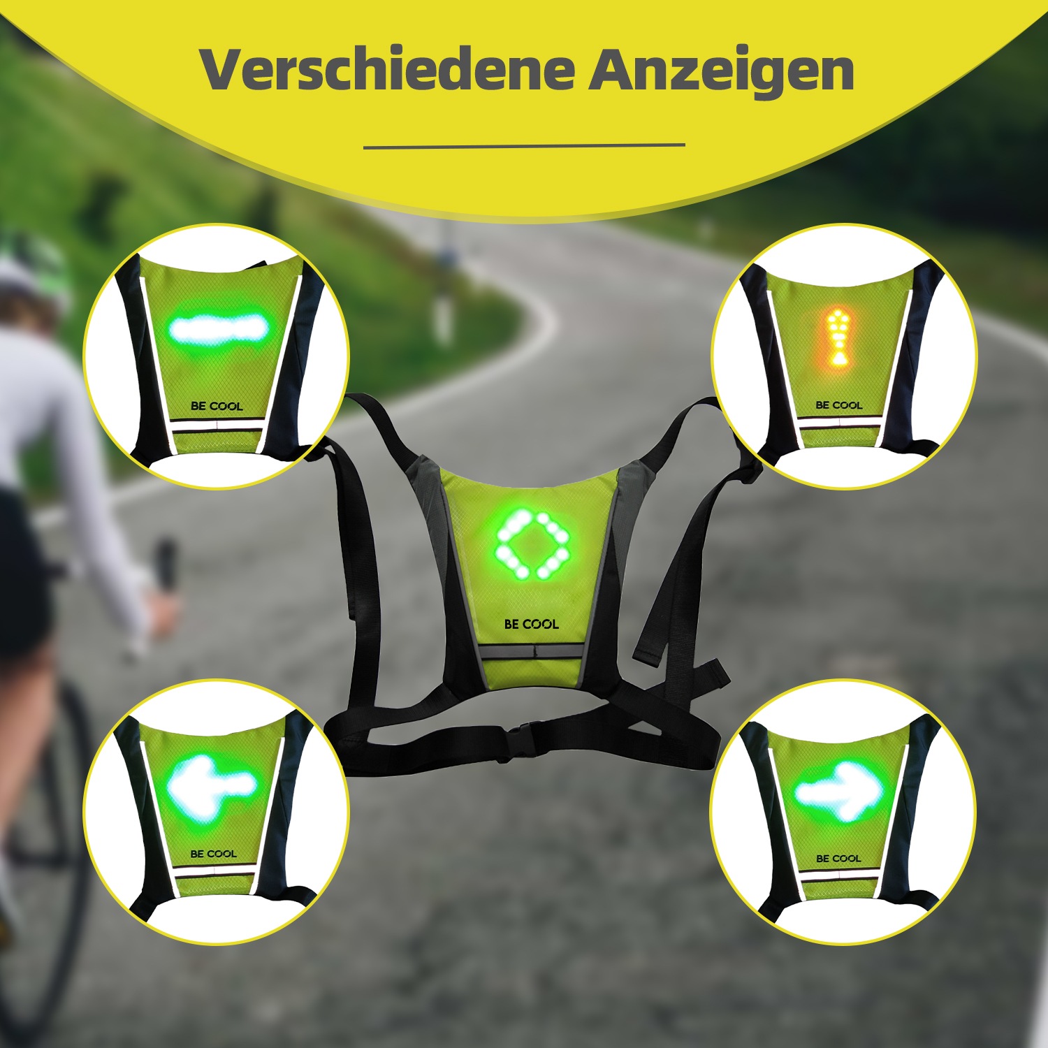 be cool Warnweste »BC250PK02 Softpocket mit LED«
