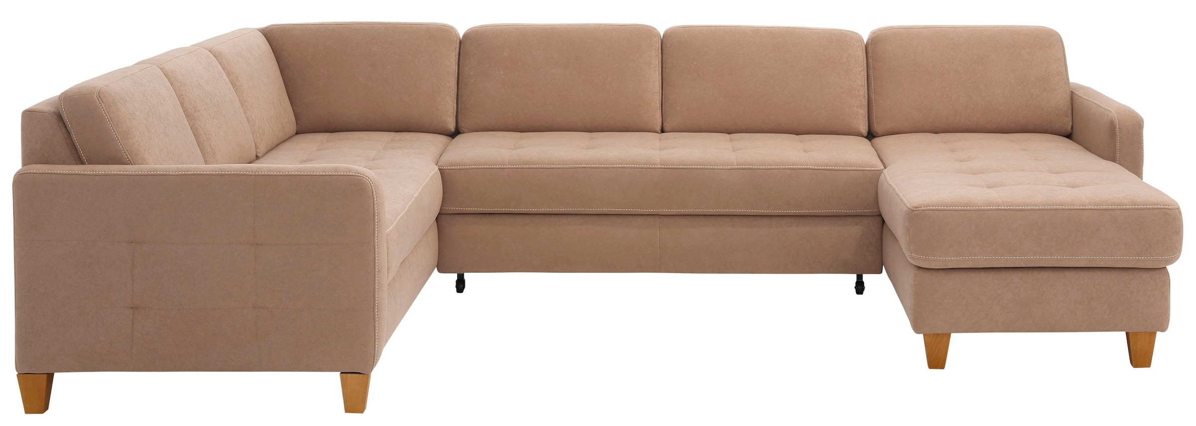 Home affaire Wohnlandschaft »Earl U-Form« wahlweise auch mit Bettfunktion oder Bettfunktion mit Bettkasten