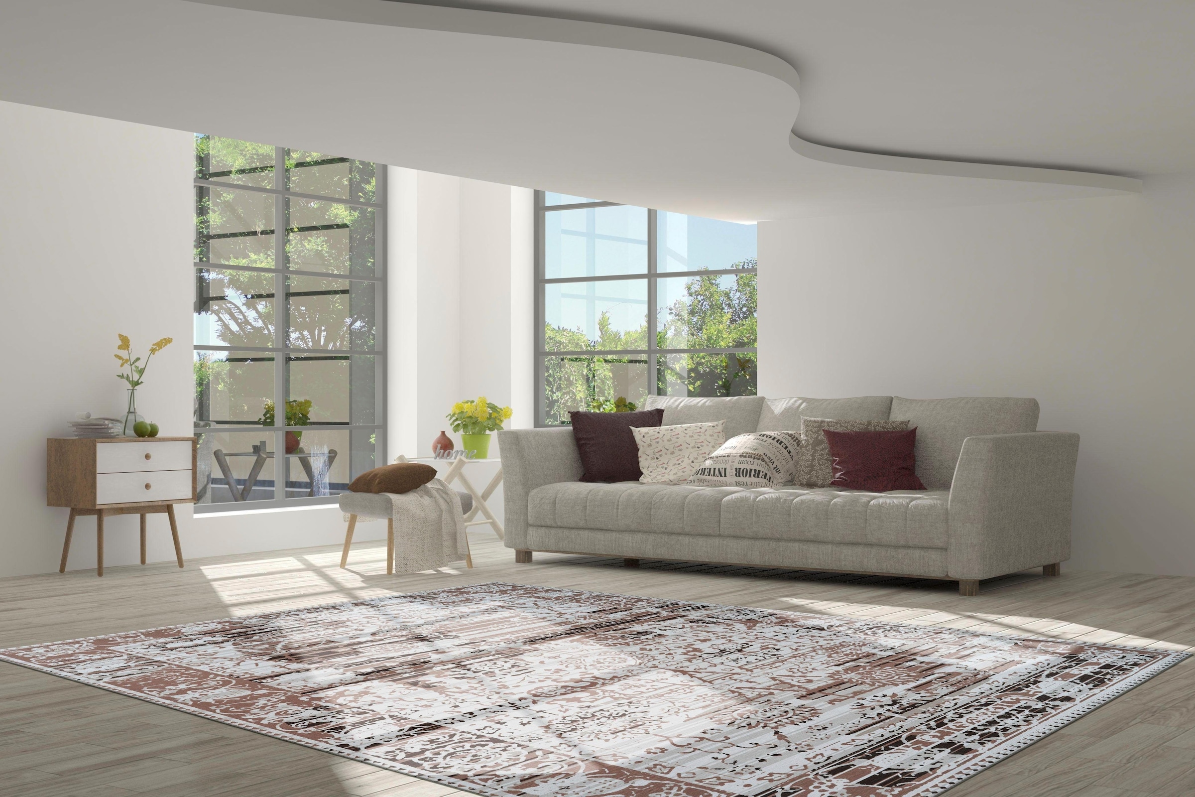 calo-deluxe Teppich »Castor 650«, rechteckig, 6 mm Höhe, Kurzflor, Wohnzimmer