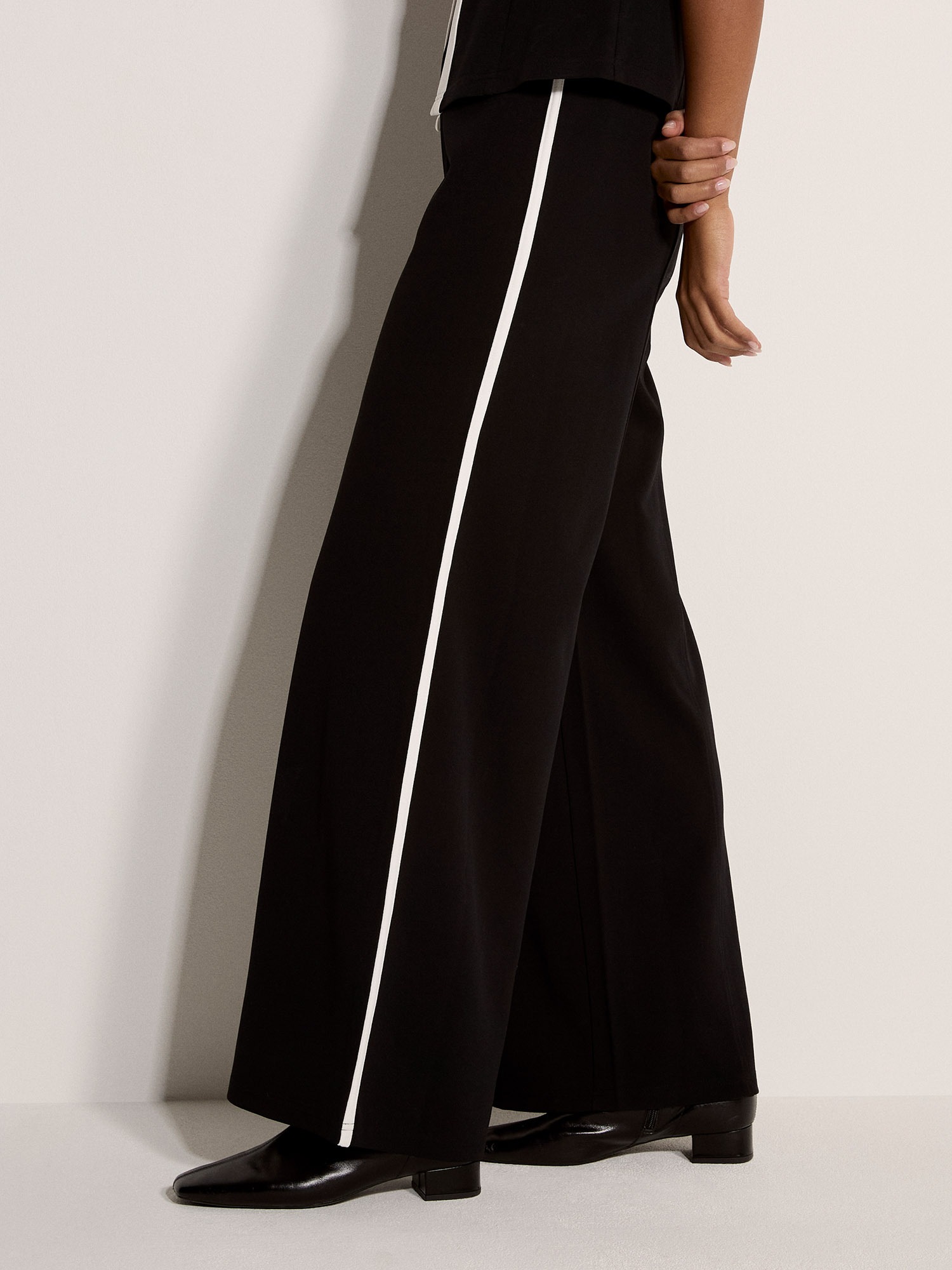 Apricot Jerseyhose »Hose«  mit weitem Bein und Streifen