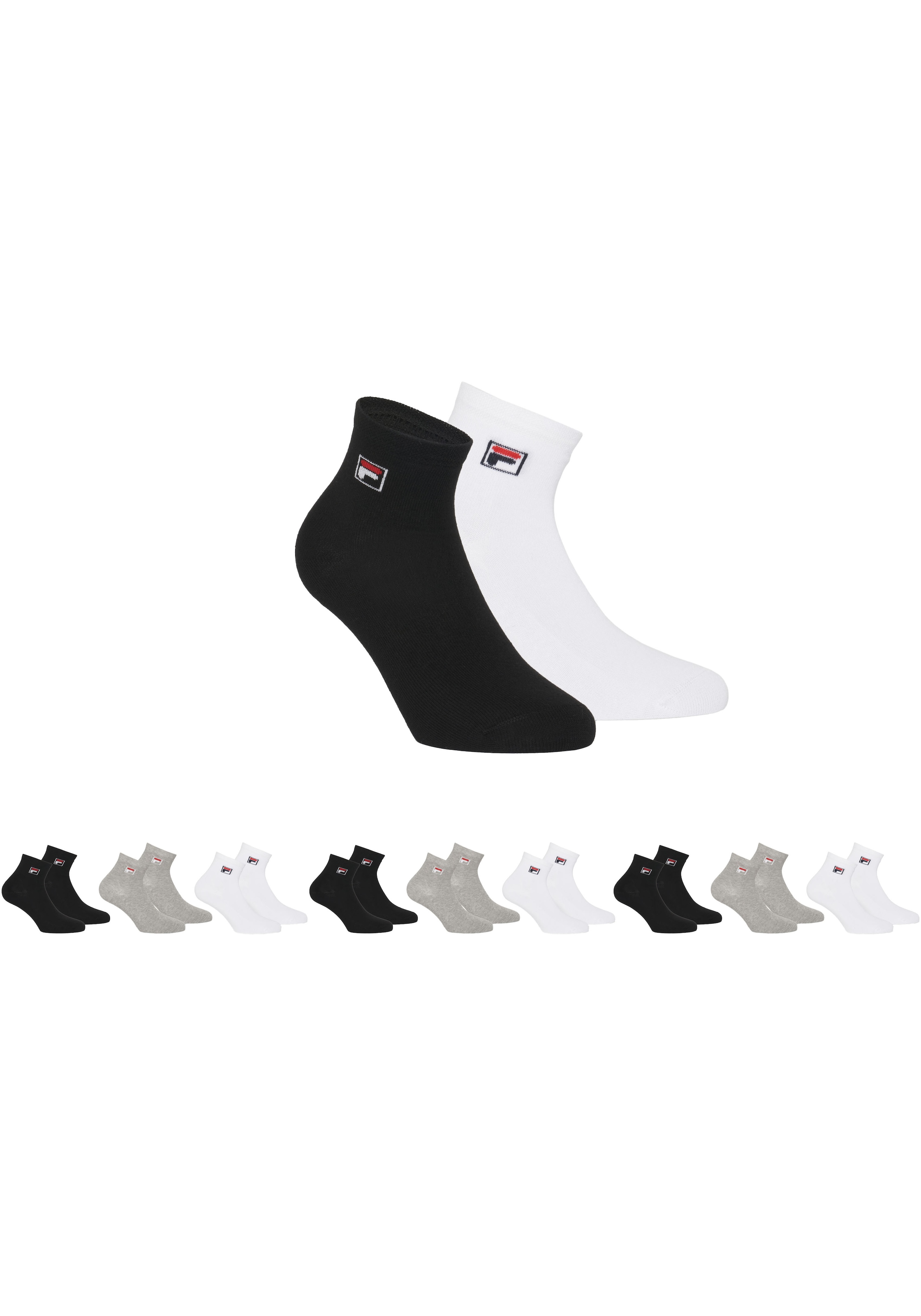 Fila Kurzsocken, (9er Pack), mit Logo-Schriftzug