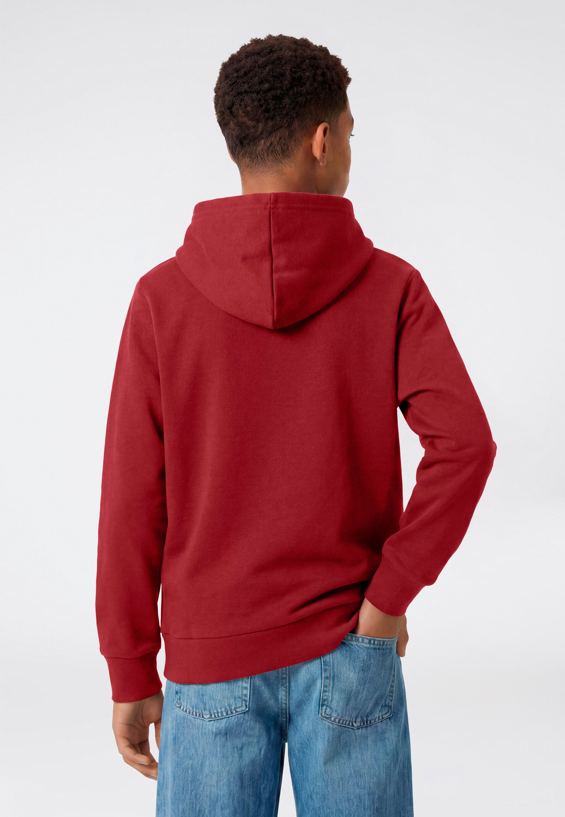 Champion Kapuzensweatshirt »SPORTWEAR HOODIE Standard Fit«, für Kinder, mit Kapuze, aus Baumwolle und Polyester, Standard Fit
