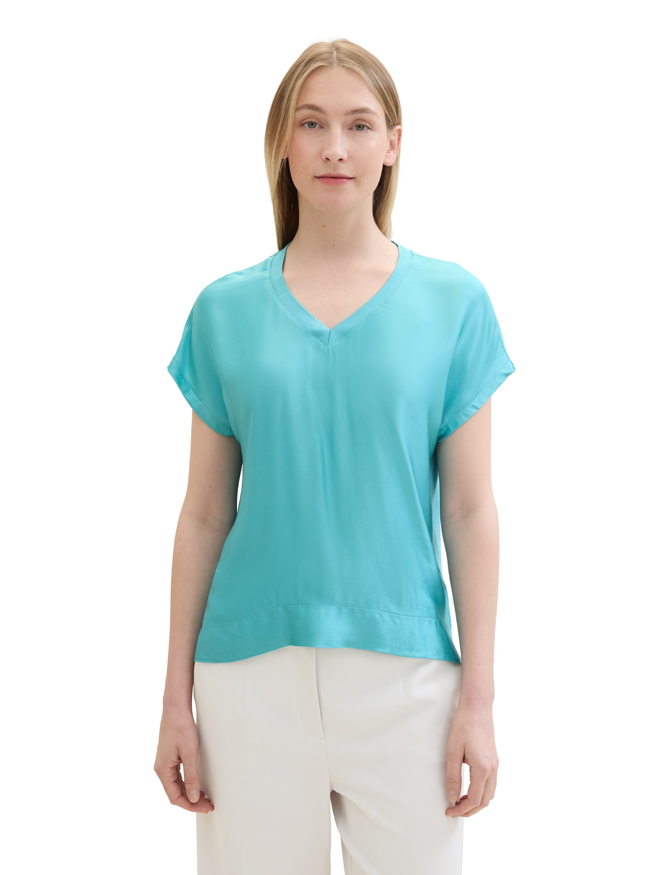 TOM TAILOR Blusenshirt, mit V-Ausschnitt