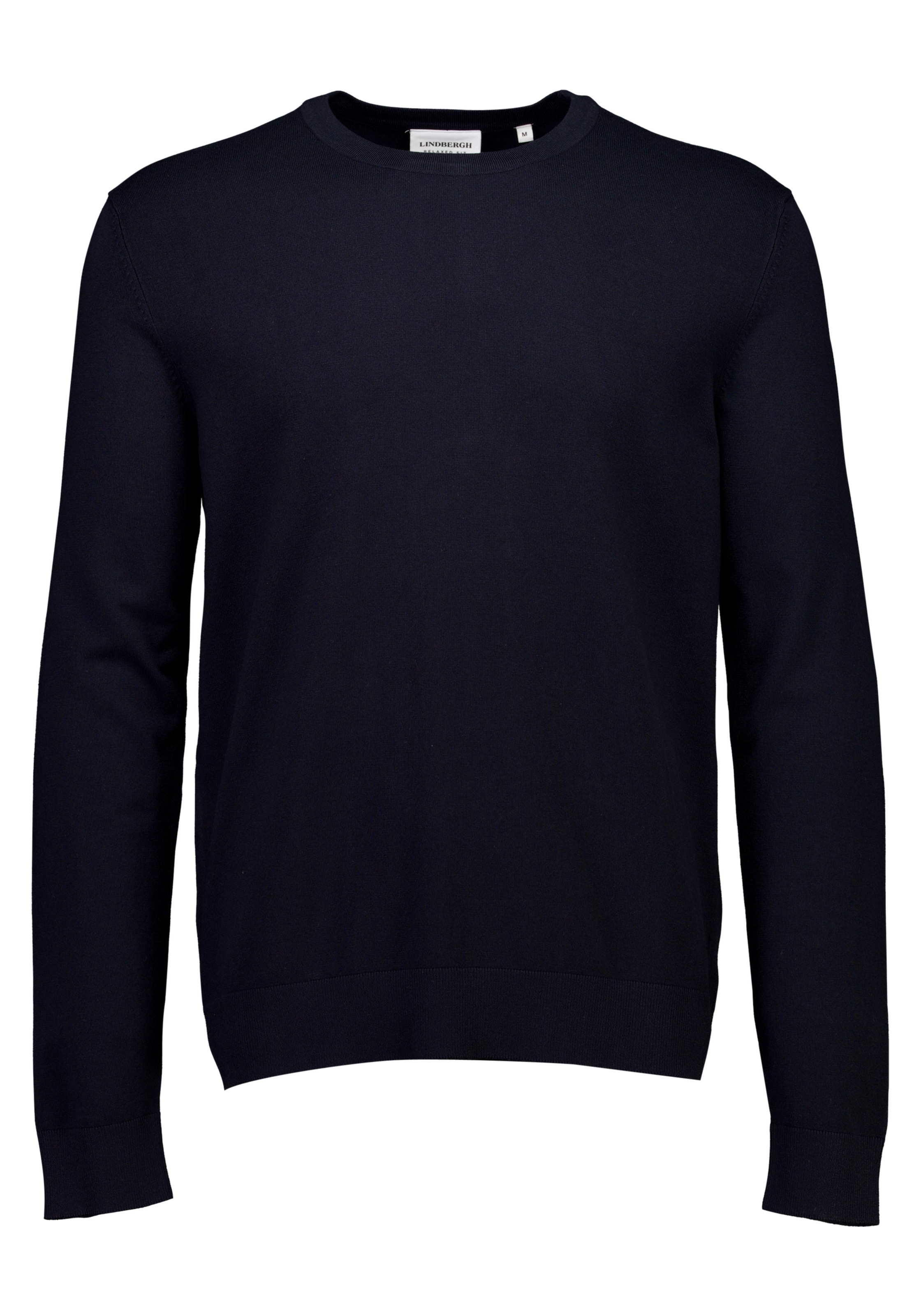 LINDBERGH Strickpullover mit Rundhals / Viskose / unifarben