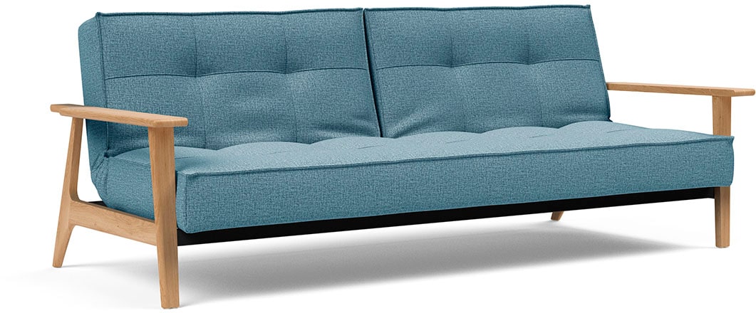 INNOVATION LIVING ™ Schlafsofa »Splitback Frej, Dauerschlafsofa, bequem mit Federkernunterfederung«, mit stabilen Armlehnen, in skandinavischem Design