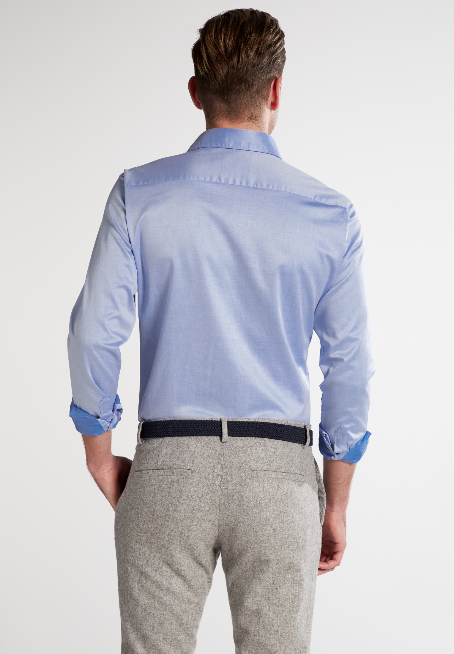 Eterna Langarmhemd »SLIM FIT« EASY IRON (bügelleicht)