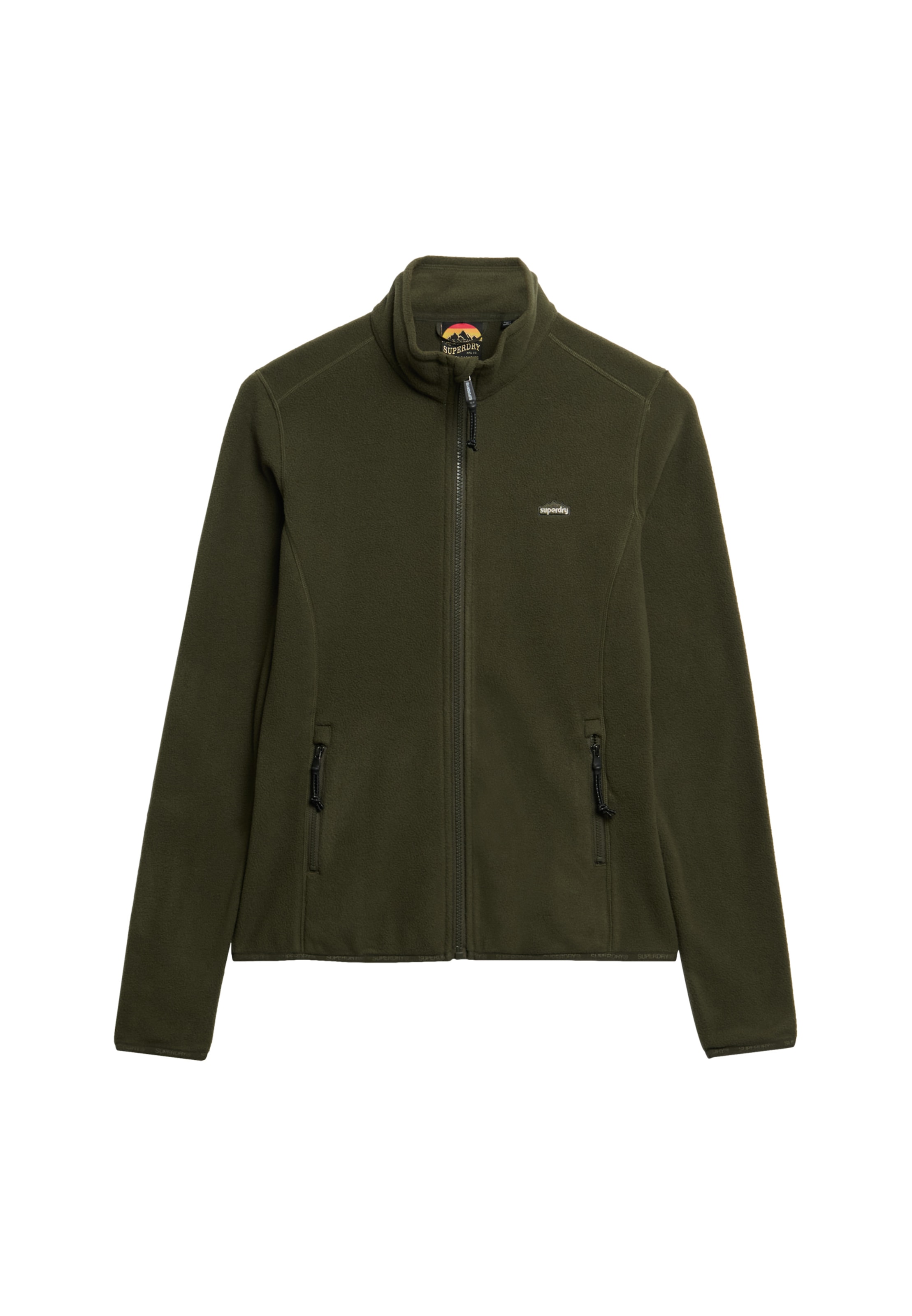 Superdry Fleecejacke »POLAR FLEECE FULL ZIP« ohne Kapuze