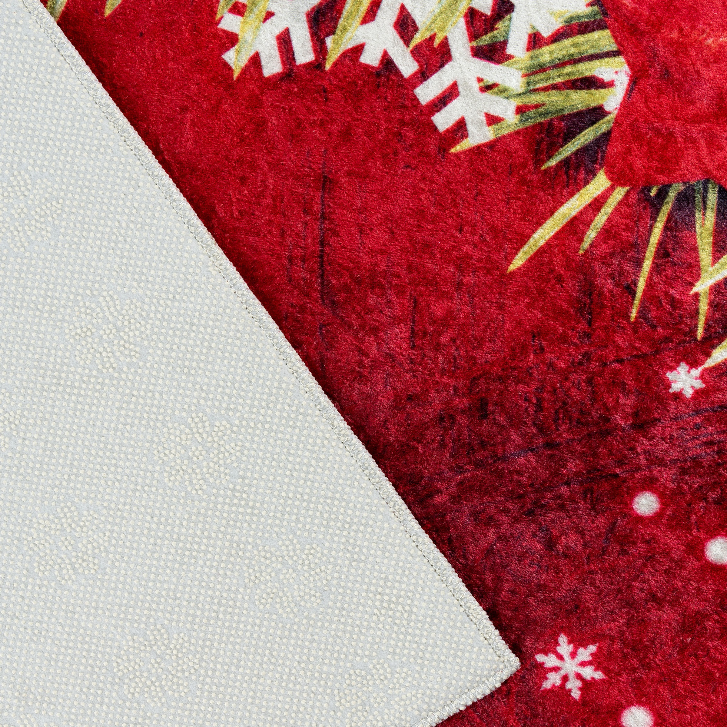 Sehrazat Teppich »Christmas 1225«, rechteckig, 5 mm Höhe, Weihnachten, waschbar, Unterlage Weihnachtsbaum