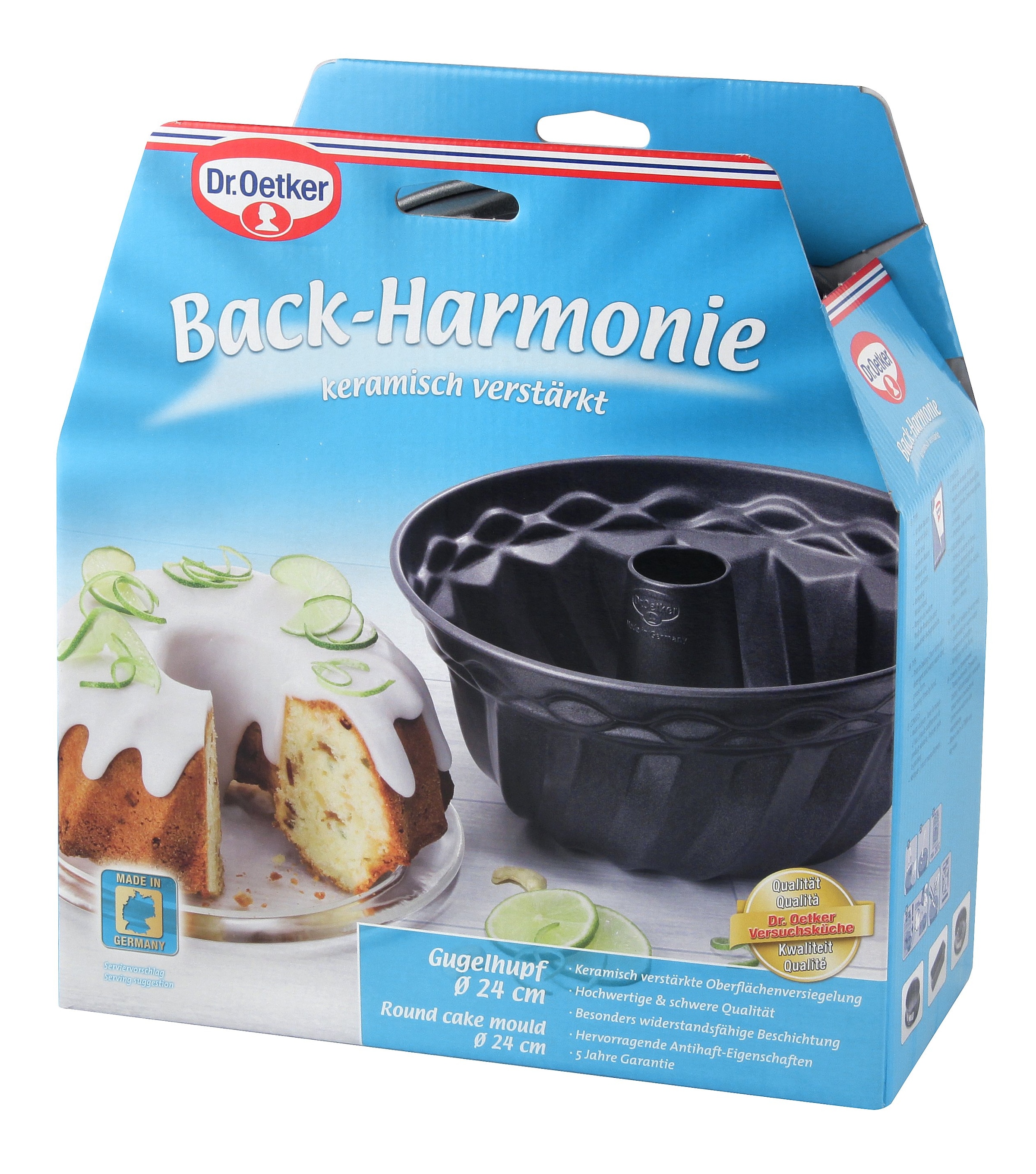 Dr. Oetker Küchenhelfer Gugelhupfform »Back-Harmonie, Ø 24 cm, Backform aus Stahlblech«