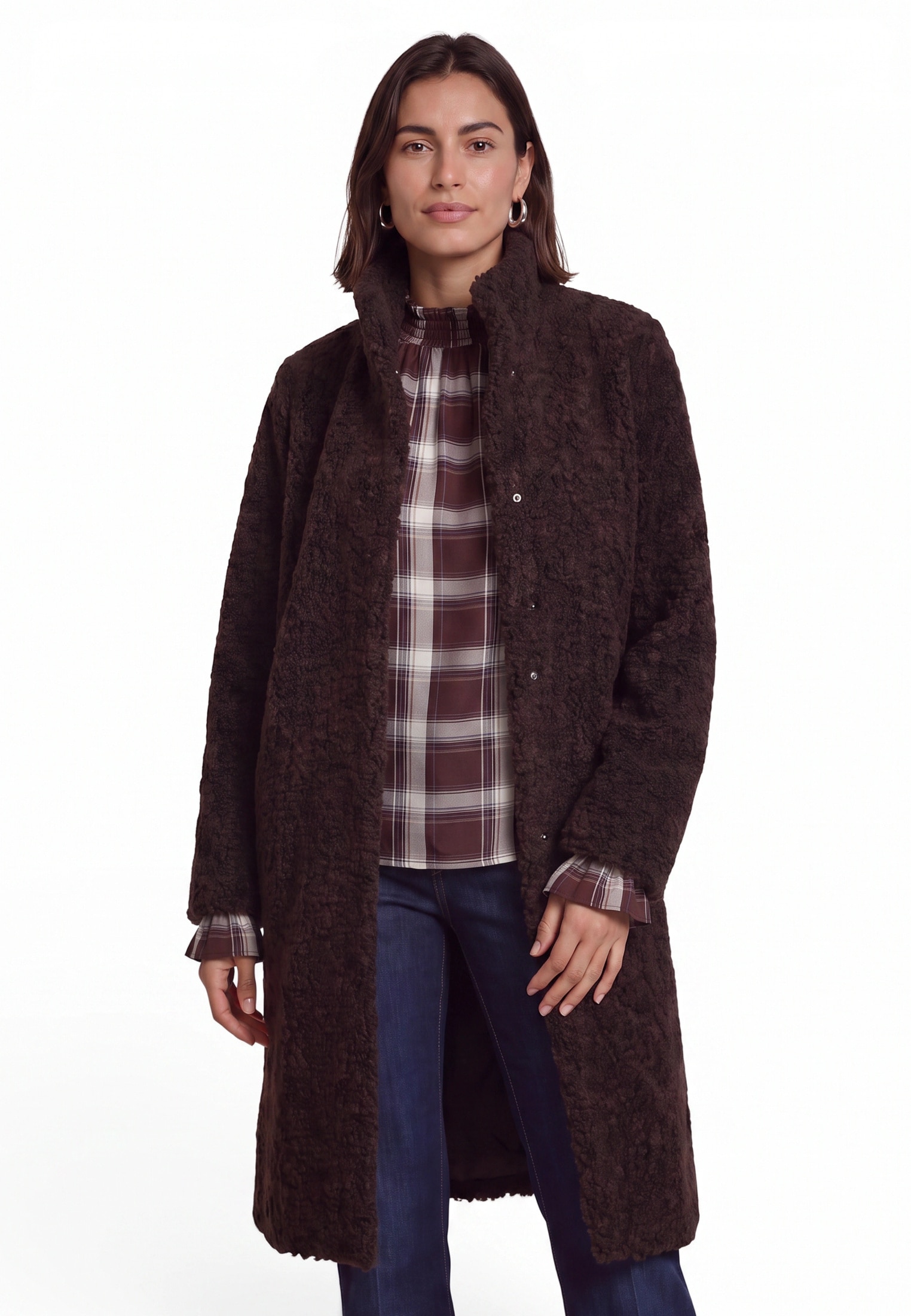 Zero Wintermantel »Wintermantel mit Stehkragen«