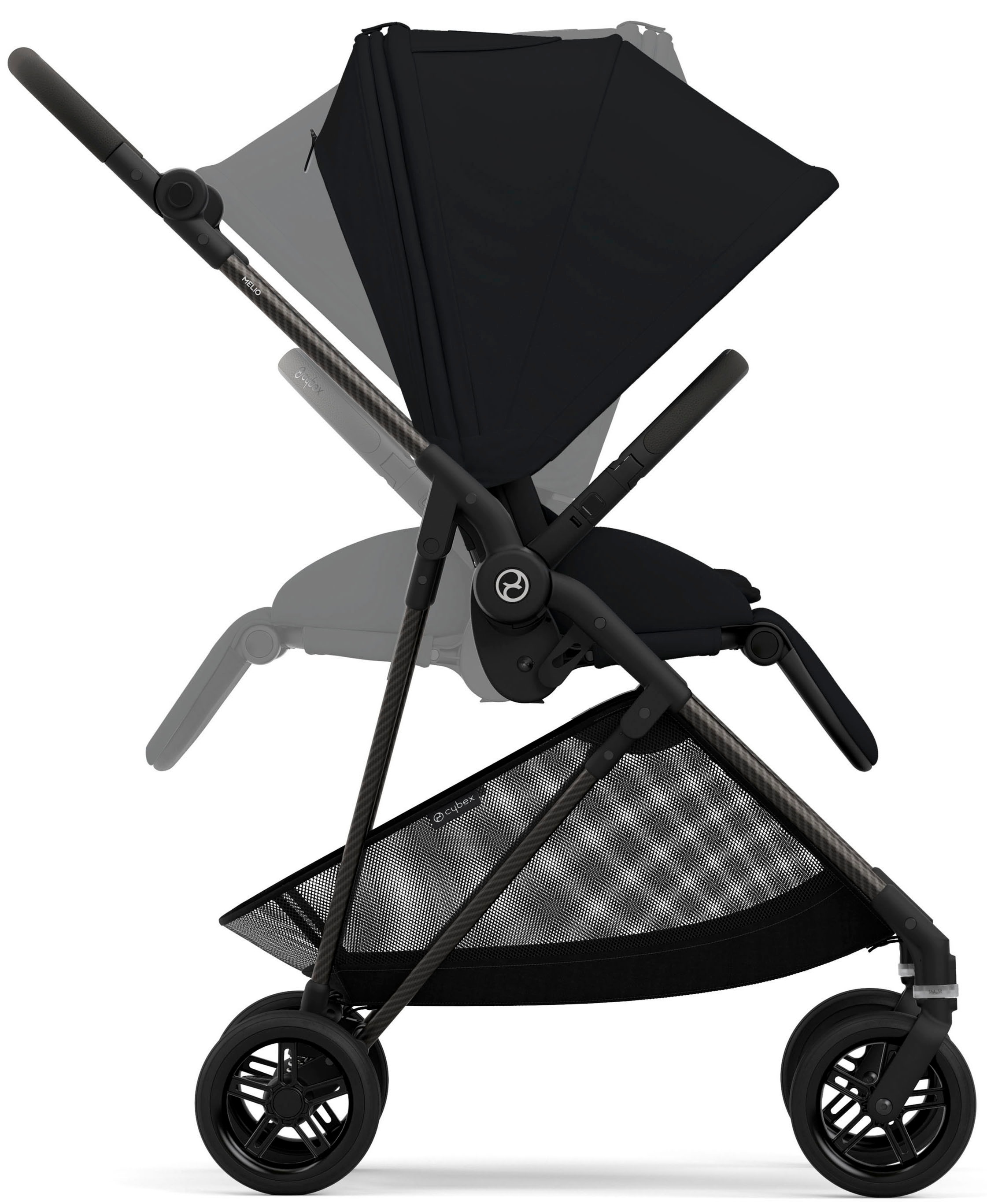 Cybex Kinder-Buggy »Cybex Gold, Melio Carbon, moon black«, 15 kg