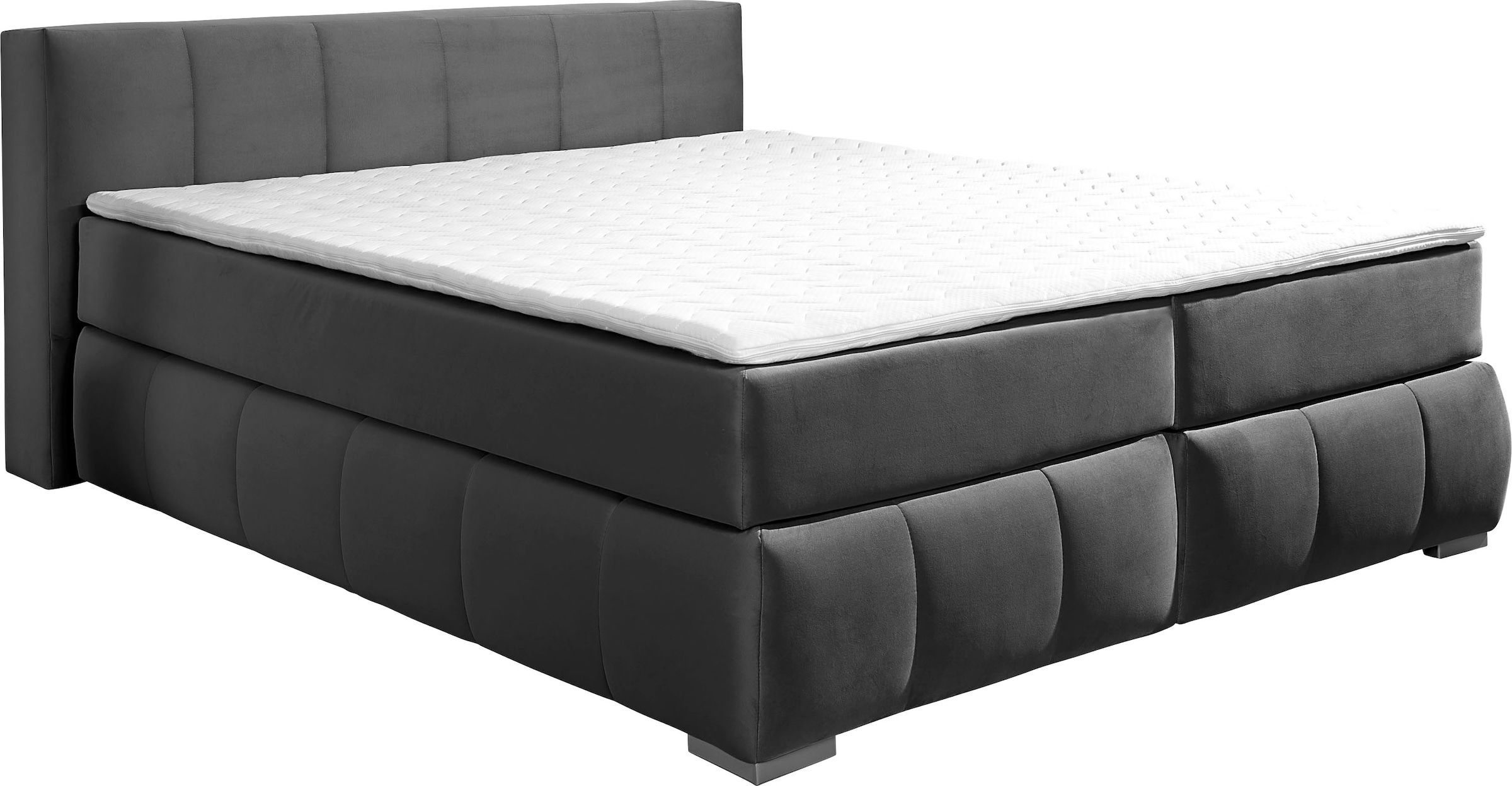 Guido Maria Kretschmer Home&Living Boxspringbett »Chelles«, inkl. Topper, in XXL- Überlänge 220 cm, Unterbox mit feine Wölbung