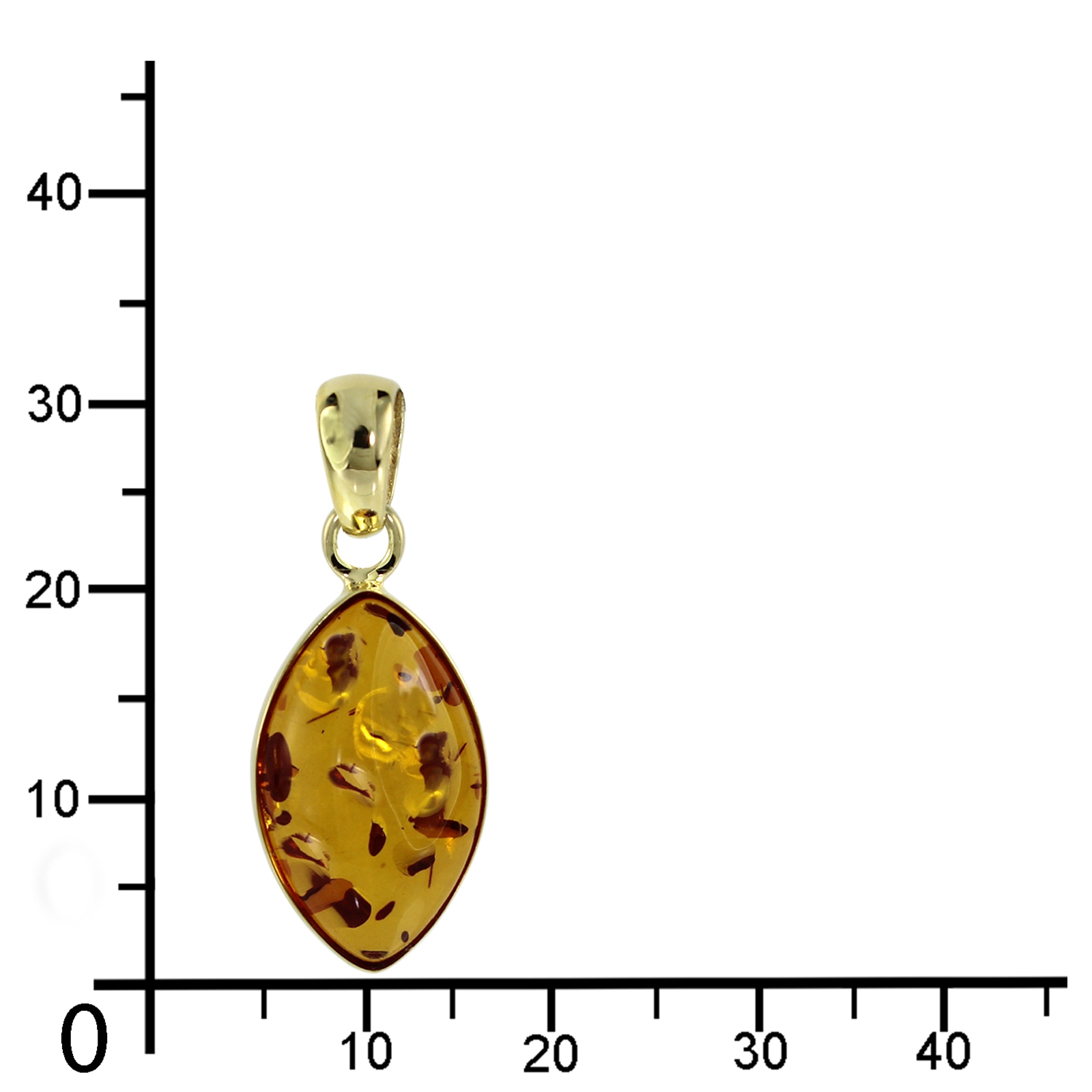 OSTSEE-SCHMUCK Kettenanhänger »- Macy - Silber 925/000, vergoldet - Bernstein«