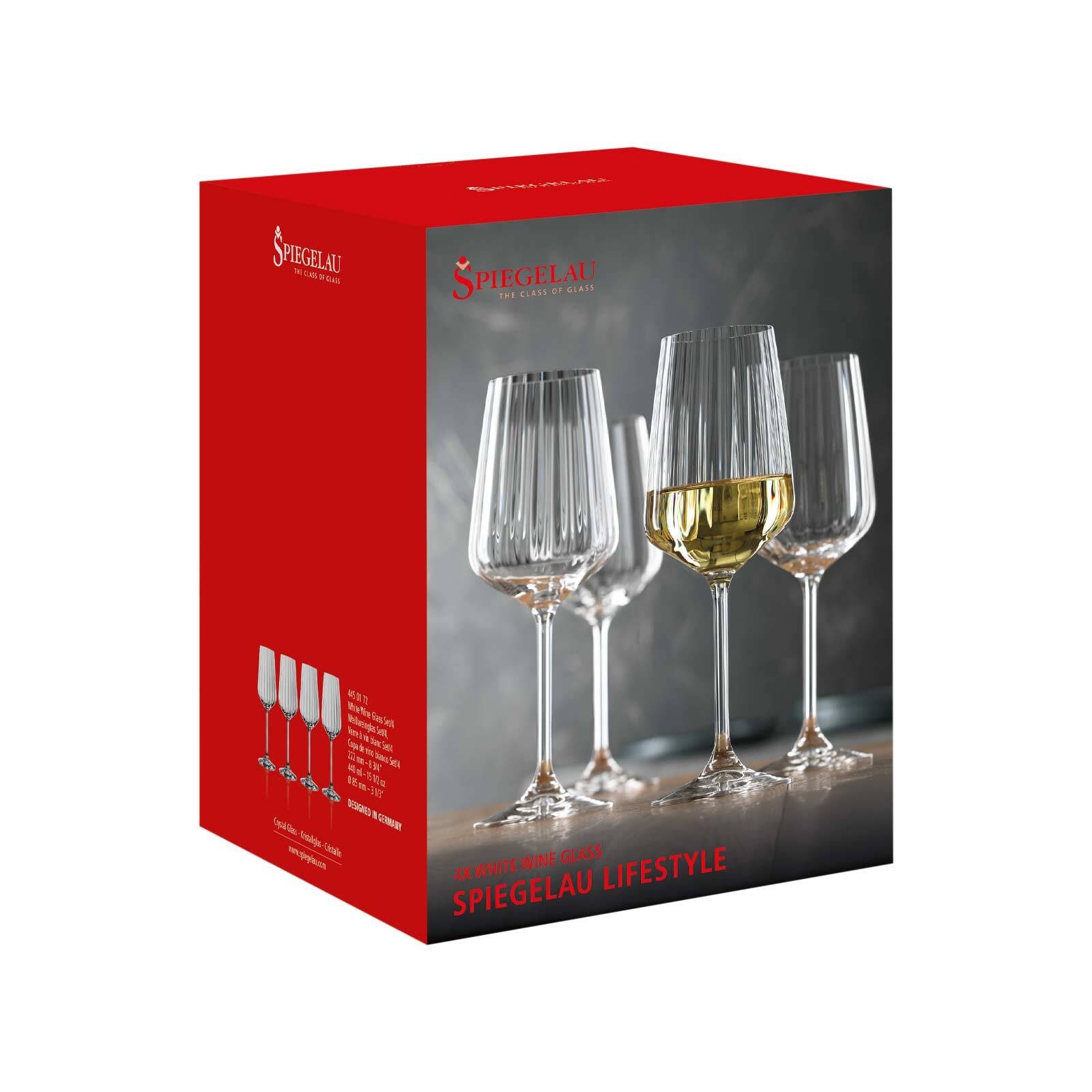 SPIEGELAU Weißweinglas »Weißweingläser Lifestyle 440 ml 4er Set transparent«