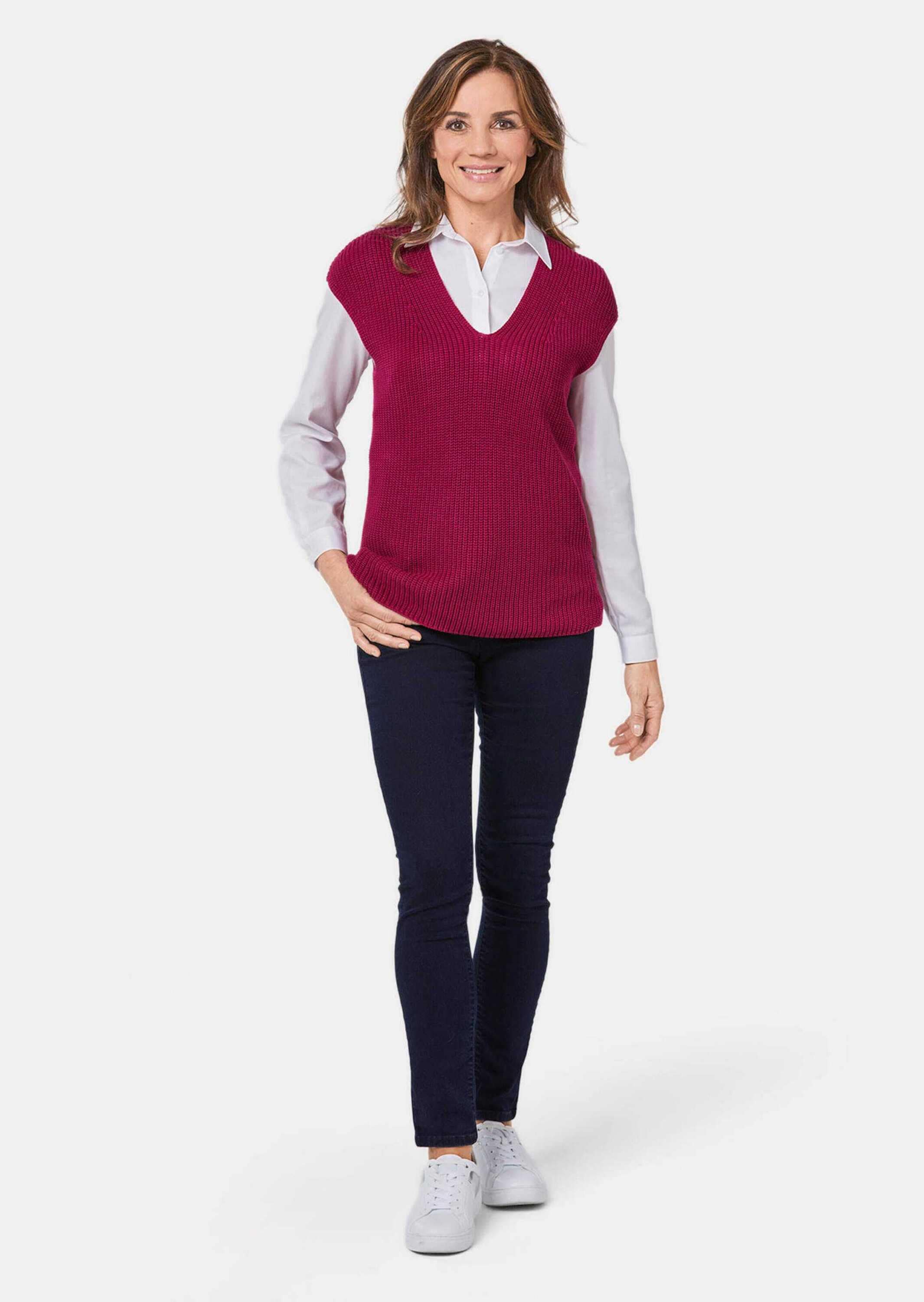 GOLDNER Pullunder »Modischer Pullunder« hochwertige Strickminderungen