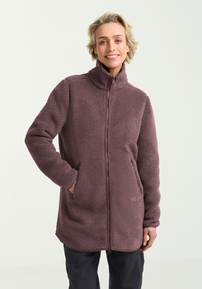 Jack Wolfskin Funktionsmantel »HIGH CURL COAT W« Fleecemantel, warm & winddicht