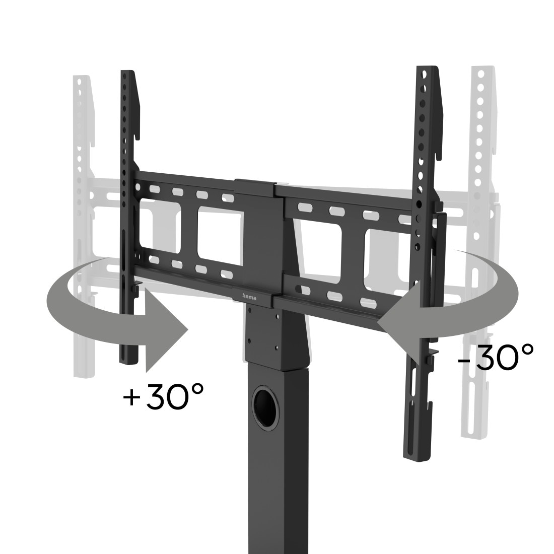 Hama TV-Standfuß »TV Standfuß, schwenkbar, höhenverstellbar, 165 cm, 65 Zoll, bis 40 kg«, bis 165 cm Zoll