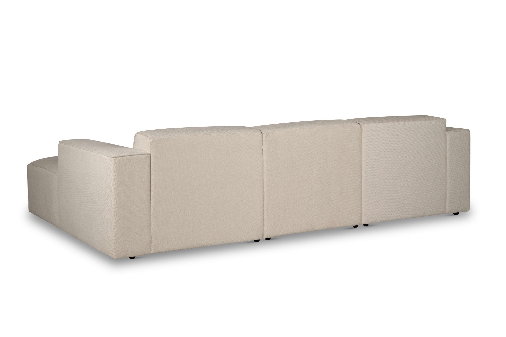 andas Ecksofa »Noord«, L-Form, mit Kedernaht, Breite 281 cm, Cord, Struktur, Webstoff