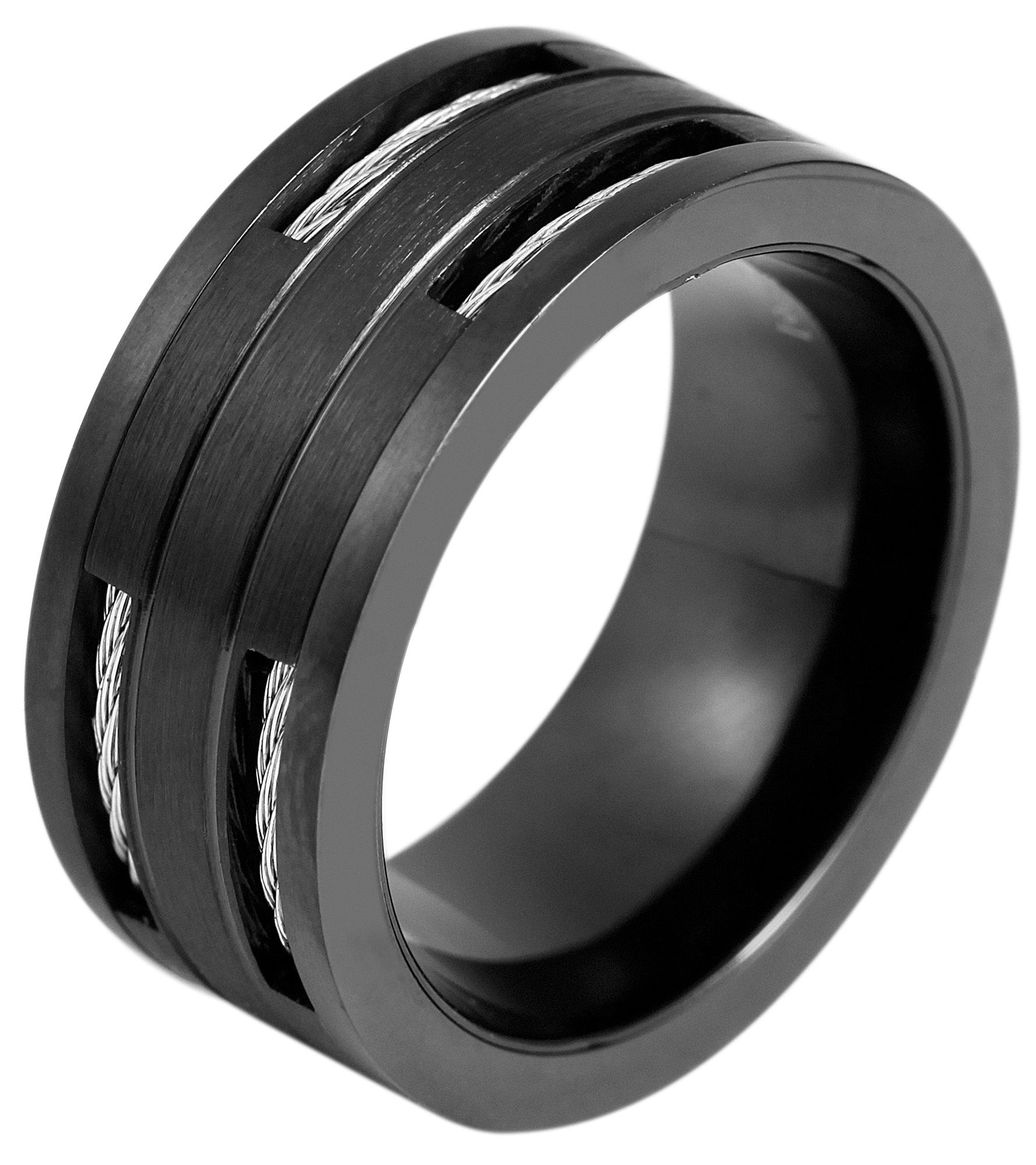 Adelia´s Fingerring »Herren Ring aus Edelstahl«