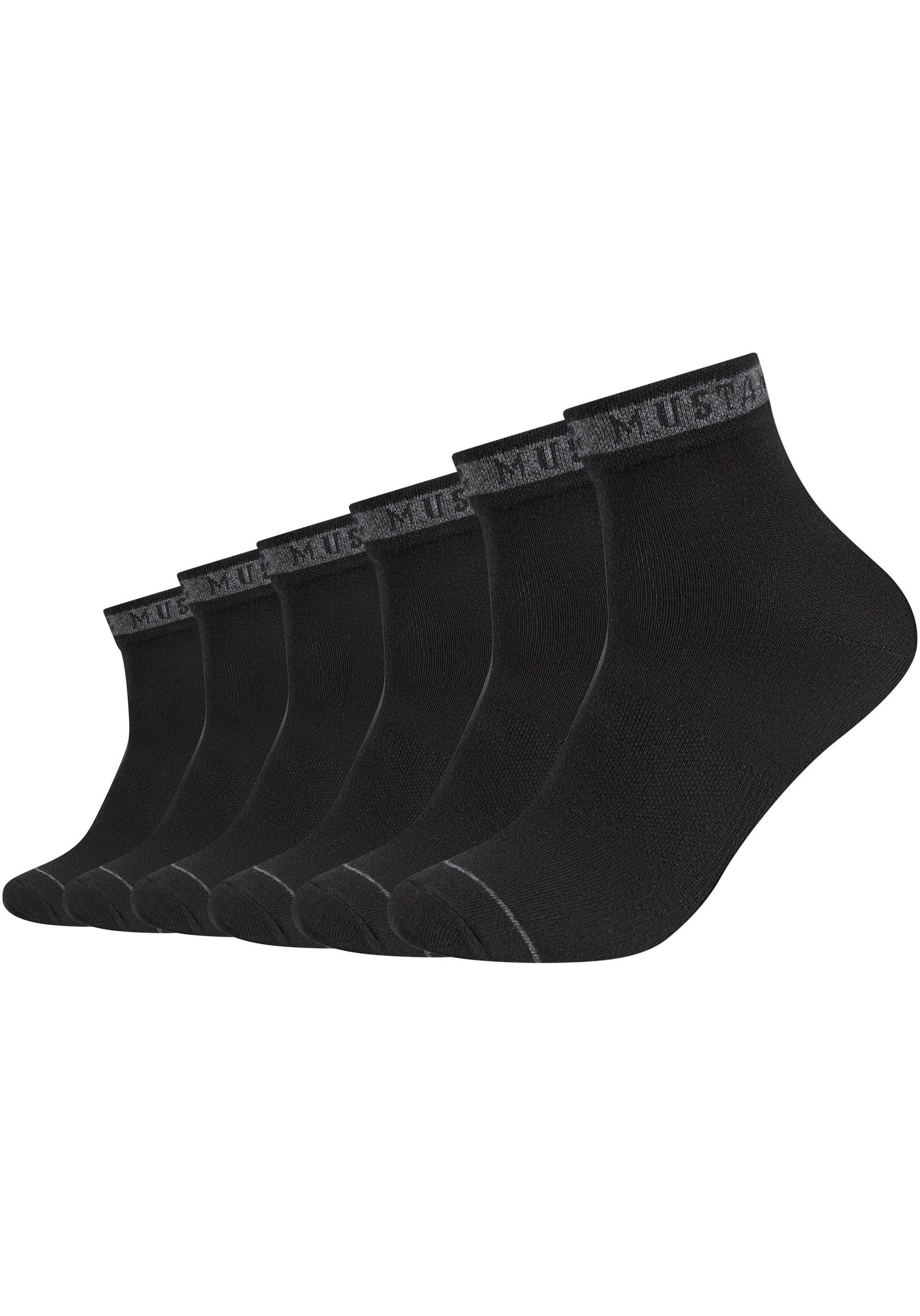 MUSTANG Kurzsocken, (6er Pack), mit hohem Baumwollanteil