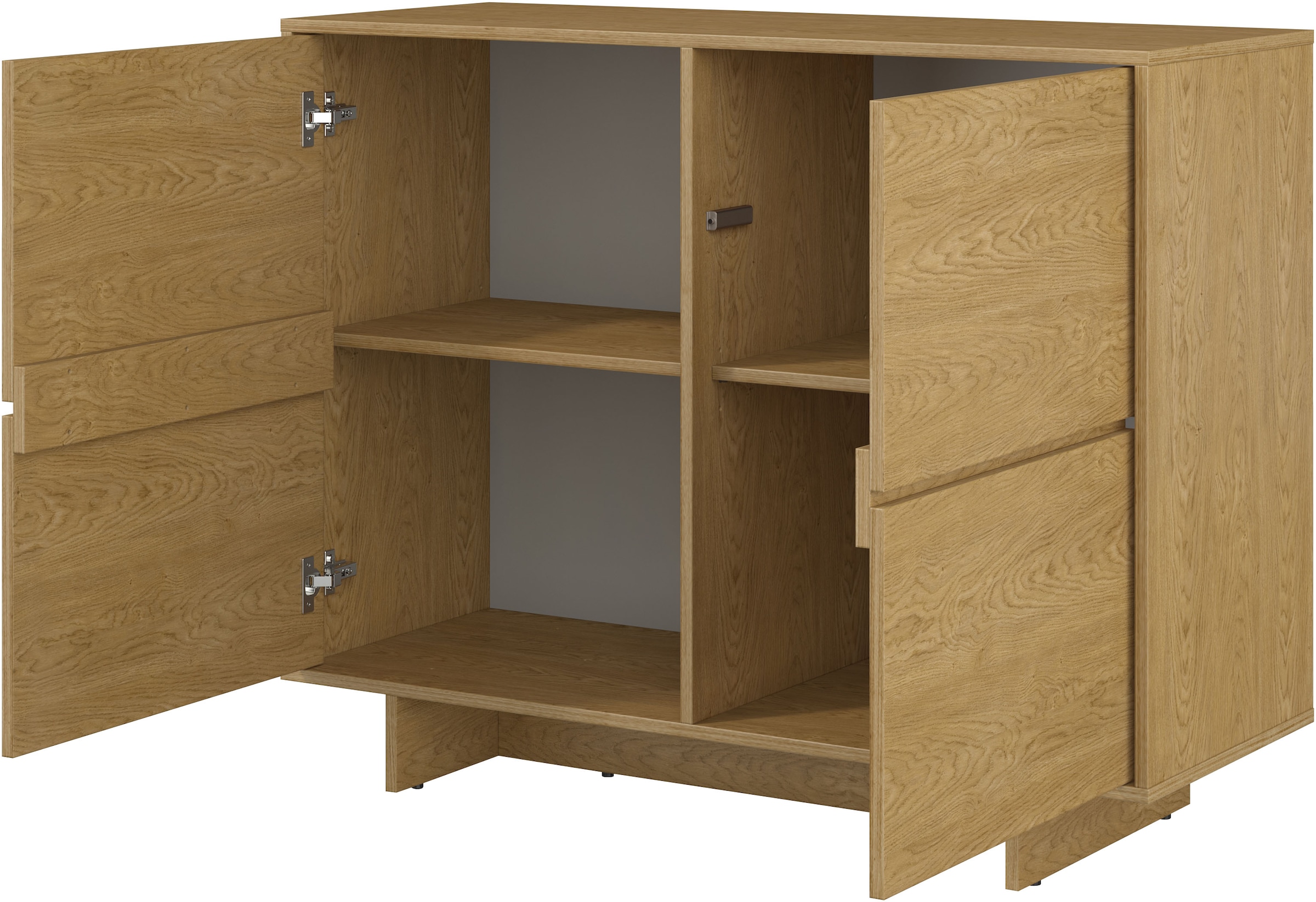 OTTO home Sideboard »Tatami, Stilvolle, moderne grifflose Kommode 2 Türen, Breite 111cm« Anrichte mit viel Stauraum, Böden verstellbar, push-to-open-Funktion
