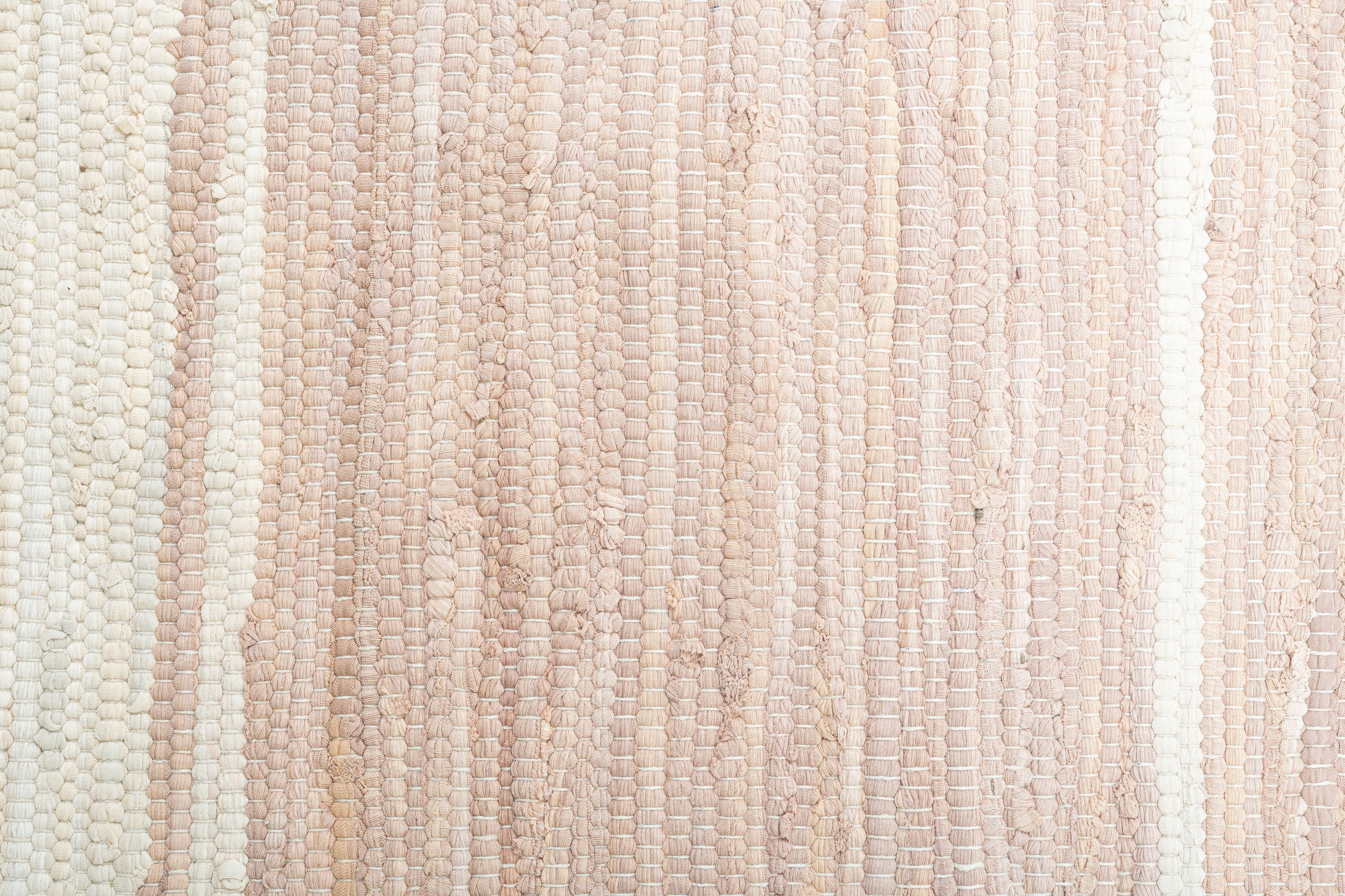 THEKO Läufer »Stripe Cotton«, rechteckig, 5 mm Höhe, Handweb Flachgewebe, reine Baumwolle, handgewebt, mit Fransen