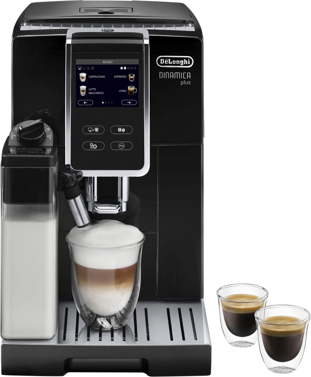 De'Longhi Kaffeevollautomat »Dinamica Plus ECAM 370.70.B«, mit LatteCrema Milchsystem und Kaffeekannenfunktion