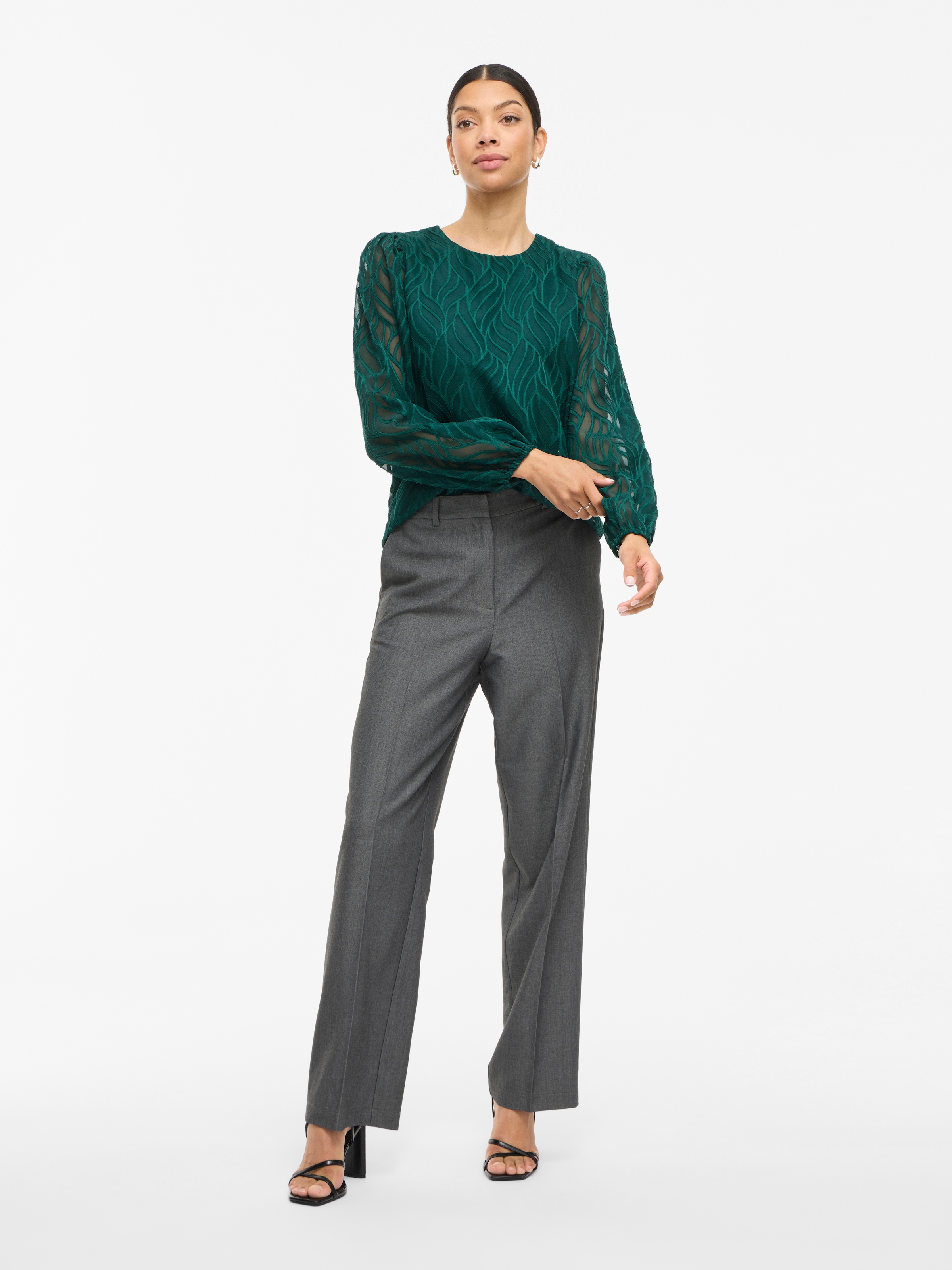 Vila Blusenshirt »VIMIKA O-NECK L/S TOP - NOOS«