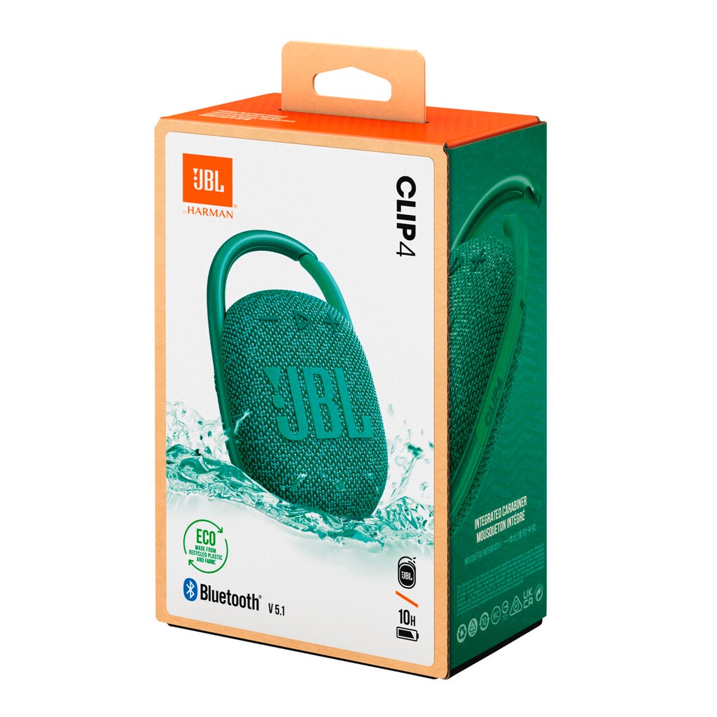 JBL Bluetooth-Lautsprecher »Clip 4 ECO«, (1 St.)