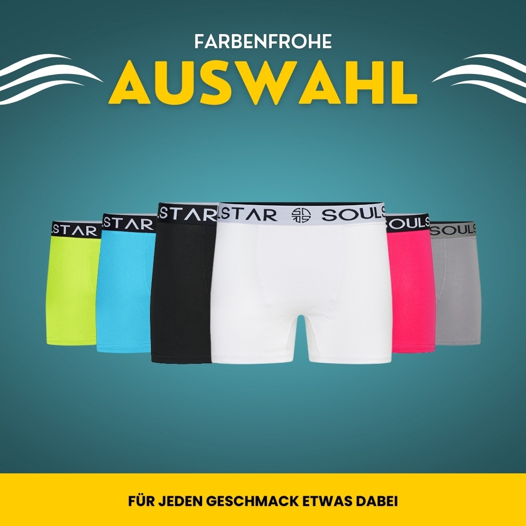 SOULSTAR Boxershorts »Basic Herren Unterhosen Unterwäsche Extra Weiches Material Männer« Packung, 9er-Pack, 9 Stk. Basic Herren Unterhosen Unterwäsche Extra Weiches Material Männer