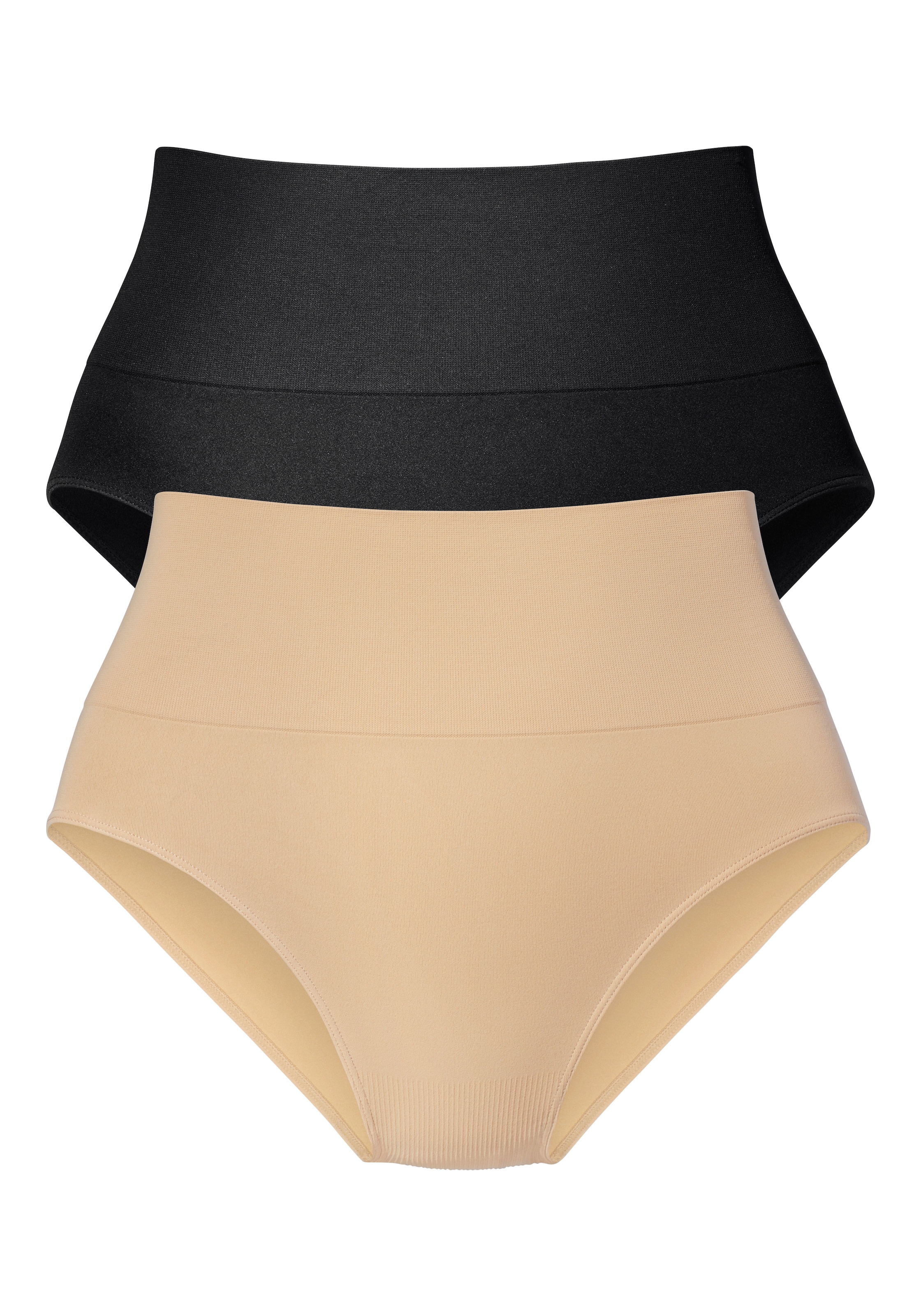 Nuance by Lascana Taillenslip », Bauch-weg-Slip, Shaping Slip« Packung, 2 Stk. seamless, ohne Nähte, mit leichtem Shaping Effekt