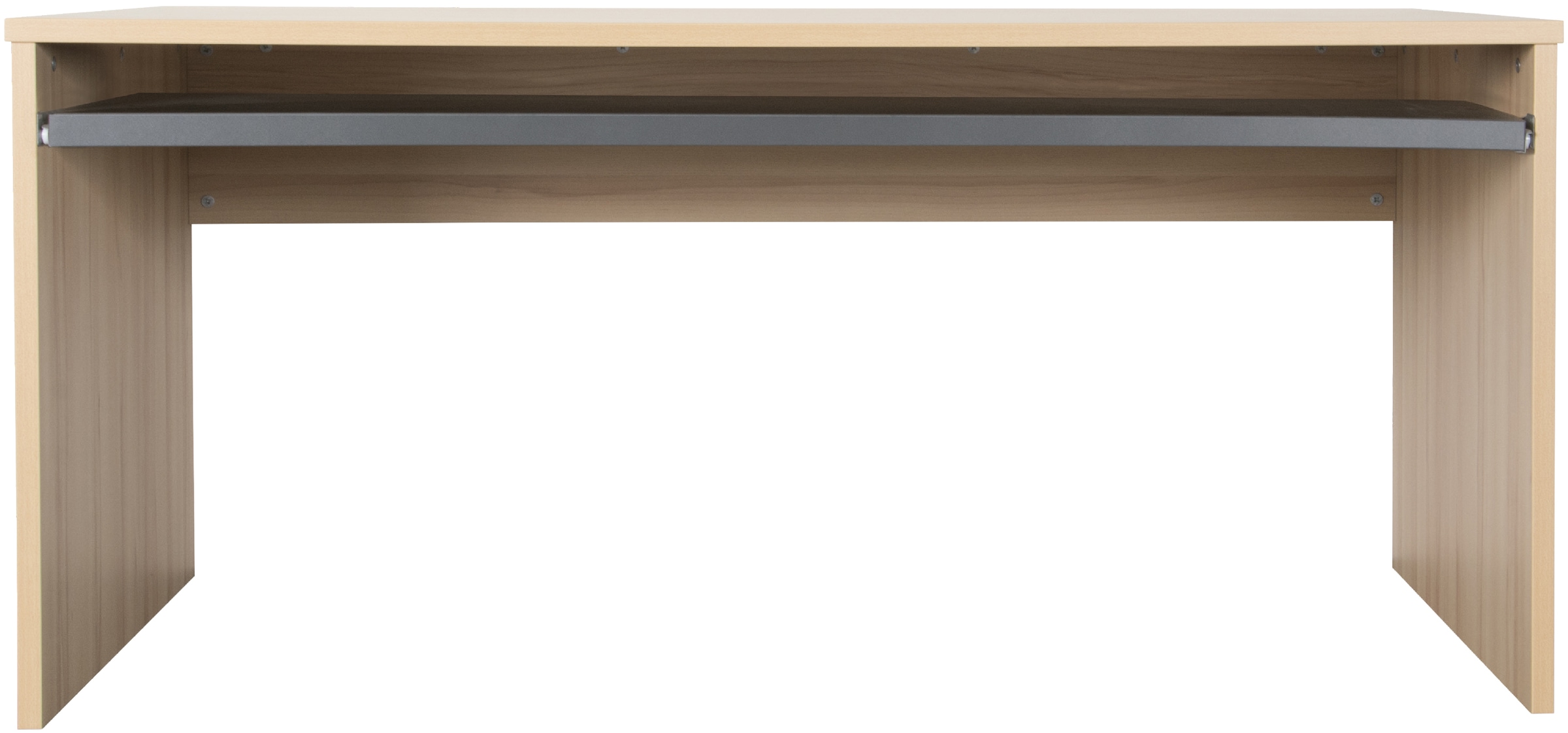 VOGL Möbelfabrik Schreibtisch »Barrie mit 2-farbigem Tastaturauszug«, in 2 Breiten, 2,5 cm Tischplattenstärke, Made in Germany
