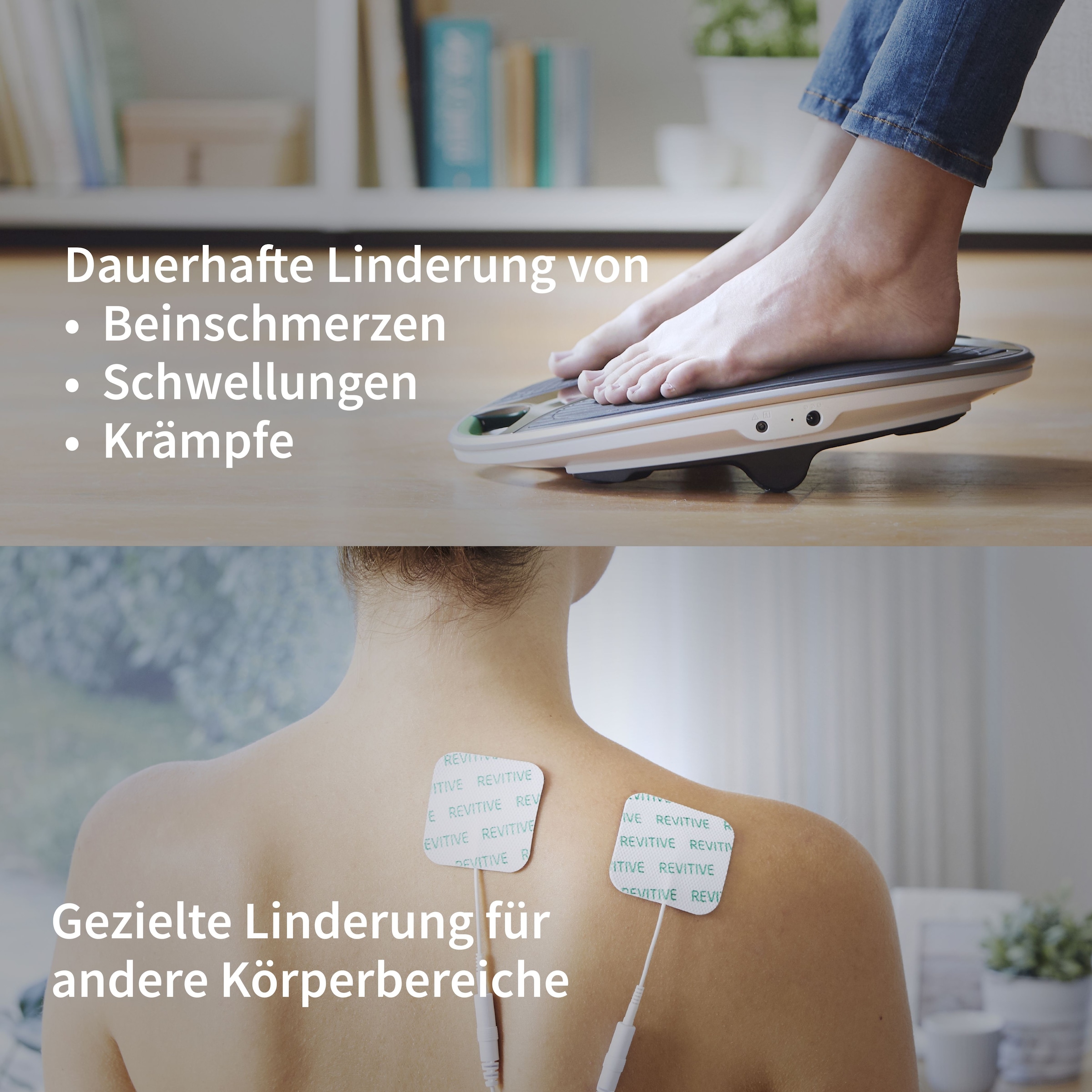 REVITIVE EMS-Fußmassage-Gerät »Medic Coach Durchblutungs-Stimulator« Effektive Knieschmerztherapie und bessere Durchblutung
