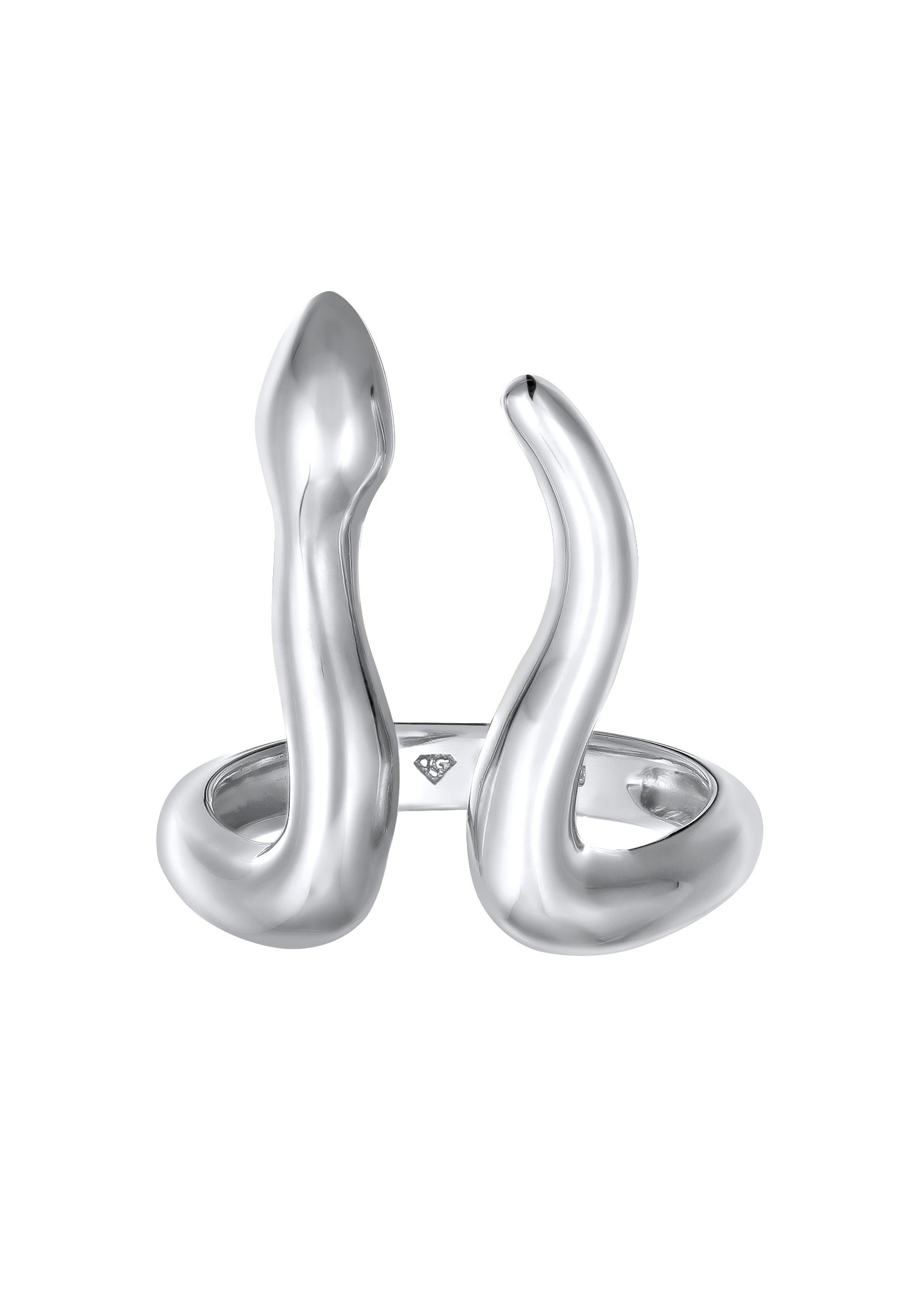 Elli Silberring »Ring Schlange Offen Verstellbar 925 Sterling Silber«