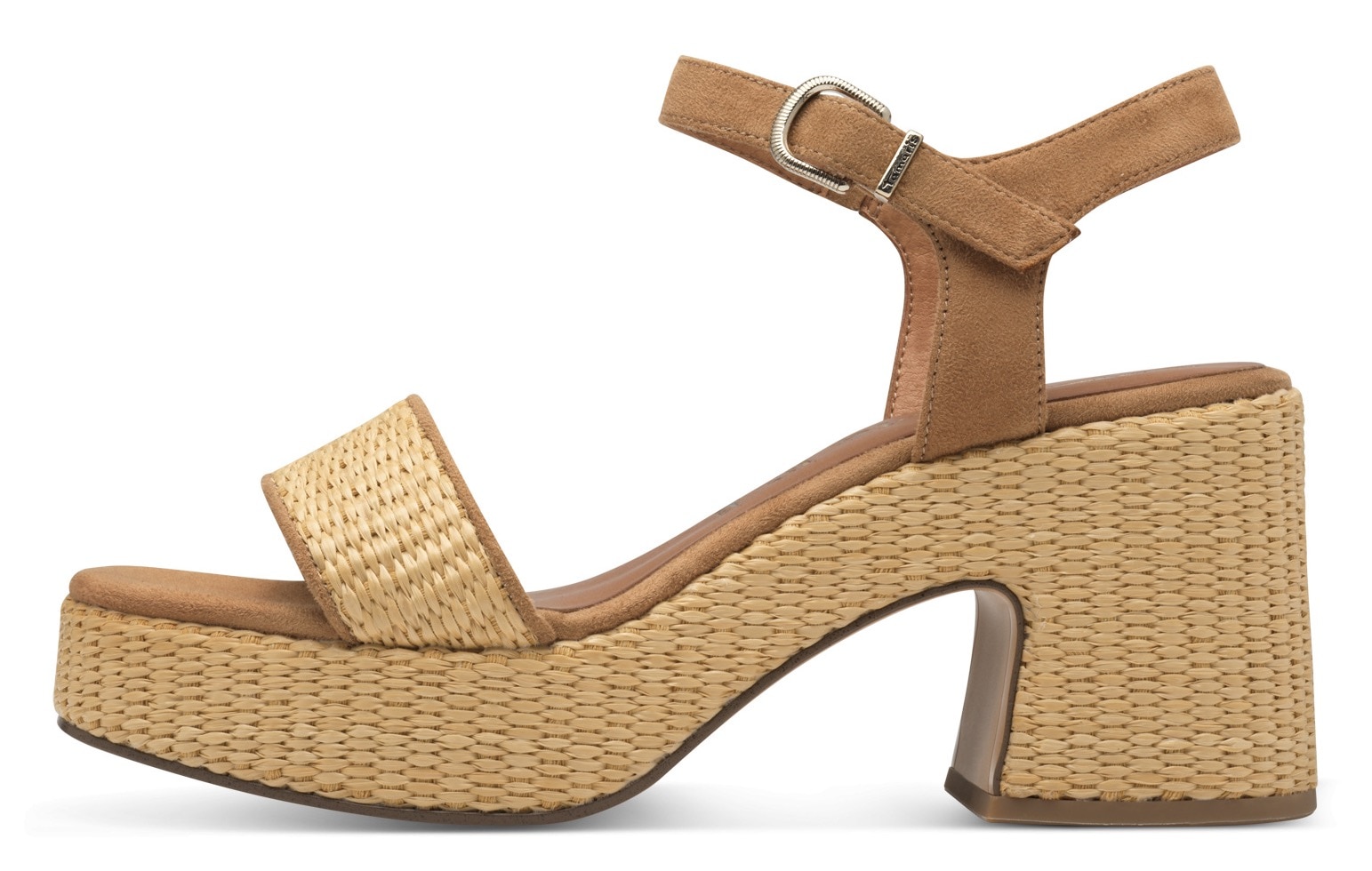 Tamaris Sandalette  , Blockabsatz, Plateau, Riemchensandale mit Touch it-Ausstattung