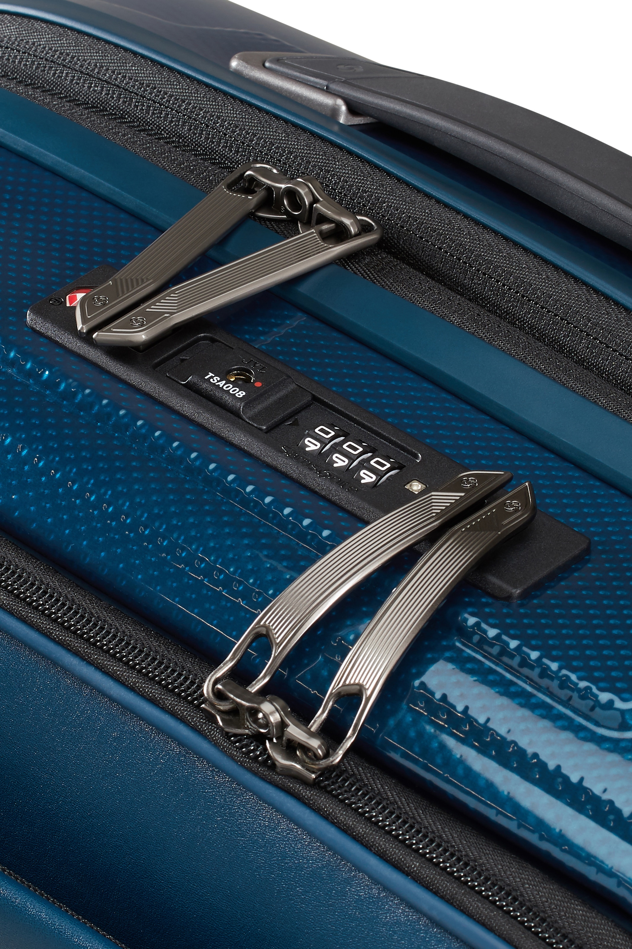 Samsonite Hartschalen-Trolley »PROXIS 55 EXP easy access«, 4 Rollen, Handgepäck Hartschalenkoffer Volumenerweiterung Laptopfach