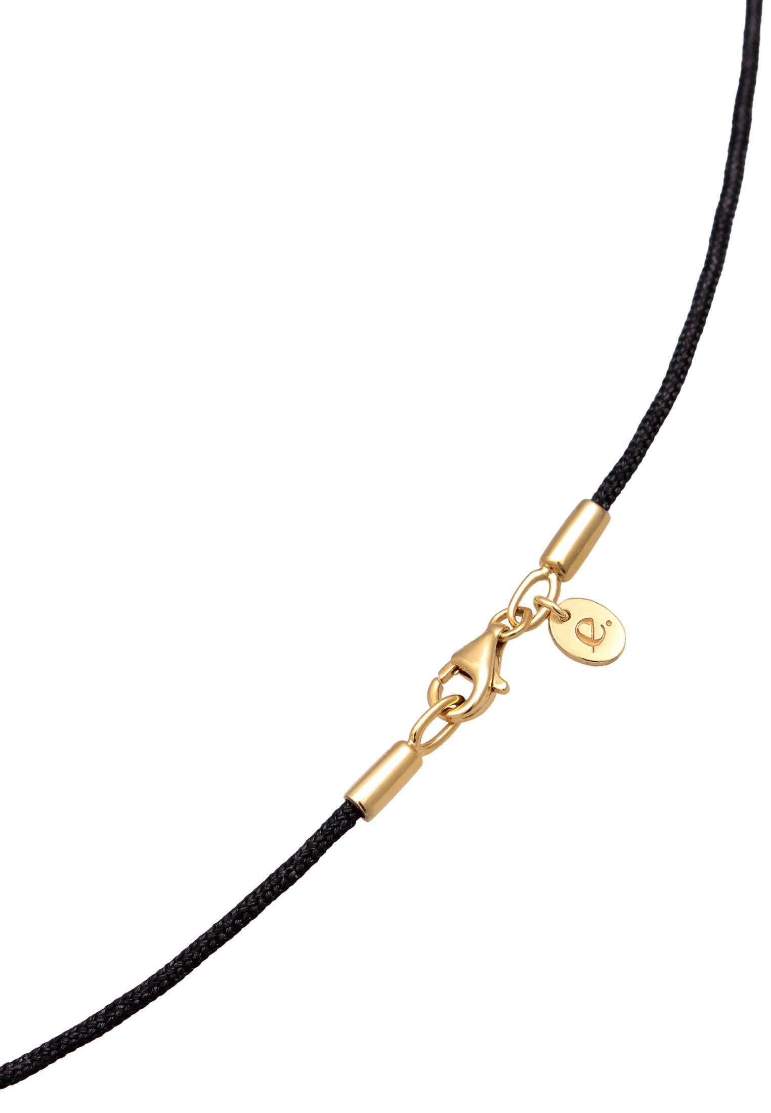 Elli Premium Lange Kette »Halskette Nylon Tropfen Anhänger 925 Silber«