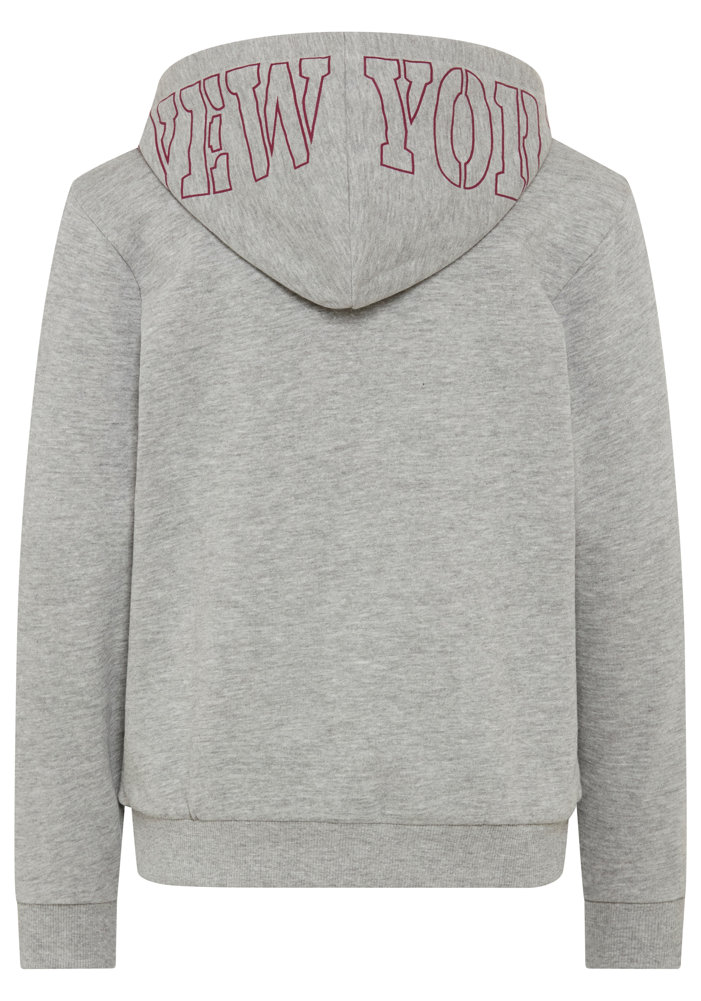 KIDSWORLD Kapuzensweatshirt », Hoodie mit Print auf der Kapuze«, Langarm,  weite Passform,  stylischer Druck,  Basic-Stil
