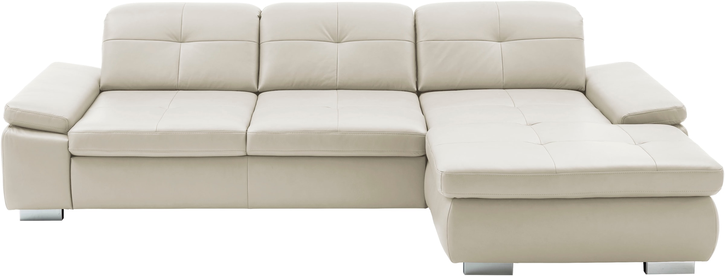 Die PlanBar Ecksofa »PN-IN16012 L-Form, Breite 309 cm« inkl. Sitztiefenverstellung, optional mit Kopfteilverstellung